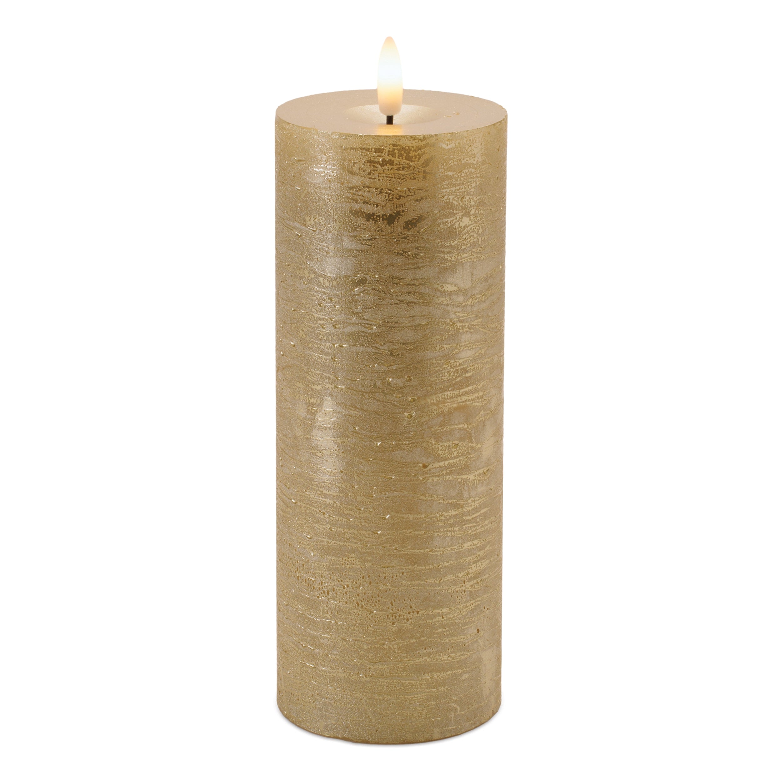 Candle 3"D x 8"H Wax/ 4 & 8 Hr Timer 2 C Batteries Not Included