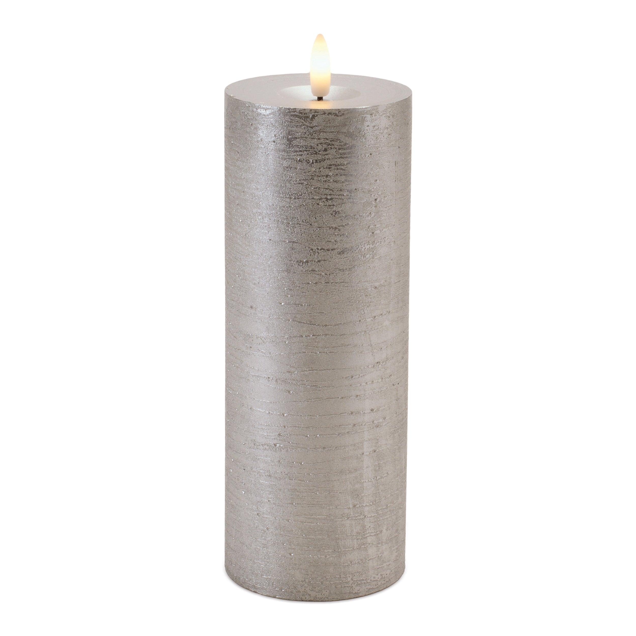 Candle 3"D x 8"H Wax/ 4 & 8 Hr Timer 2 C Batteries Not Included