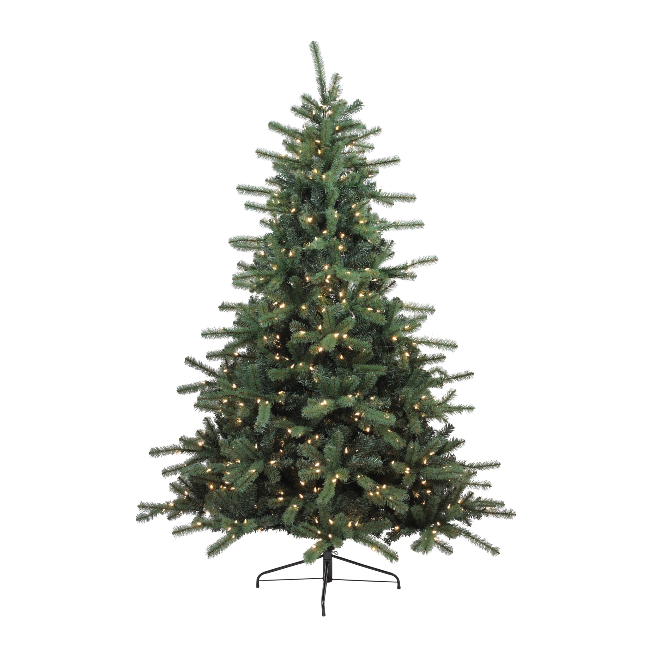 Pine Tree w/650 LED Lights and 1564 Tips 61”D x 7.5'H PVC/Metal UL Plug