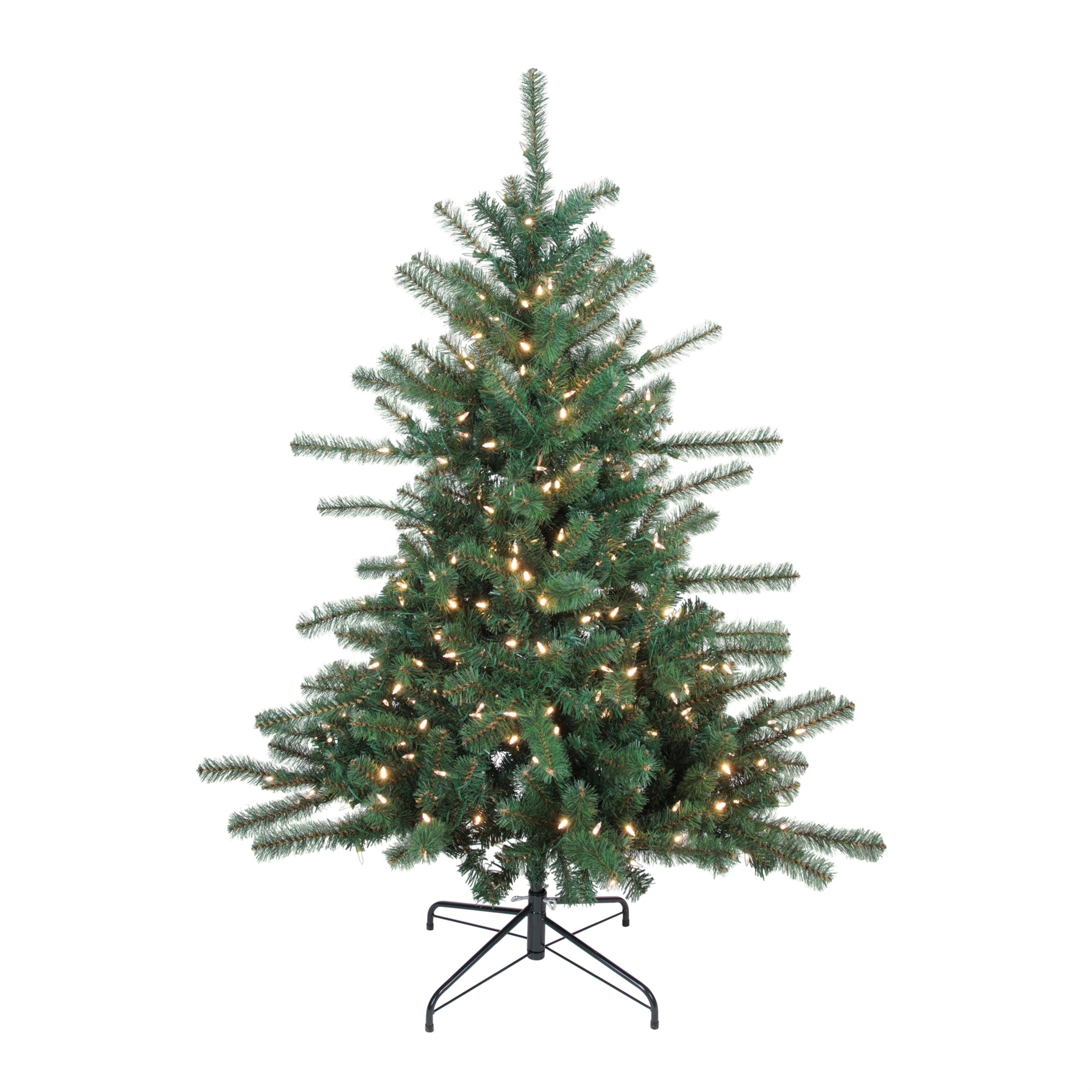 Pine Tree w/350 LED Lights and 546 Tips 45”D x 5'H PVC/Metal UL Plug