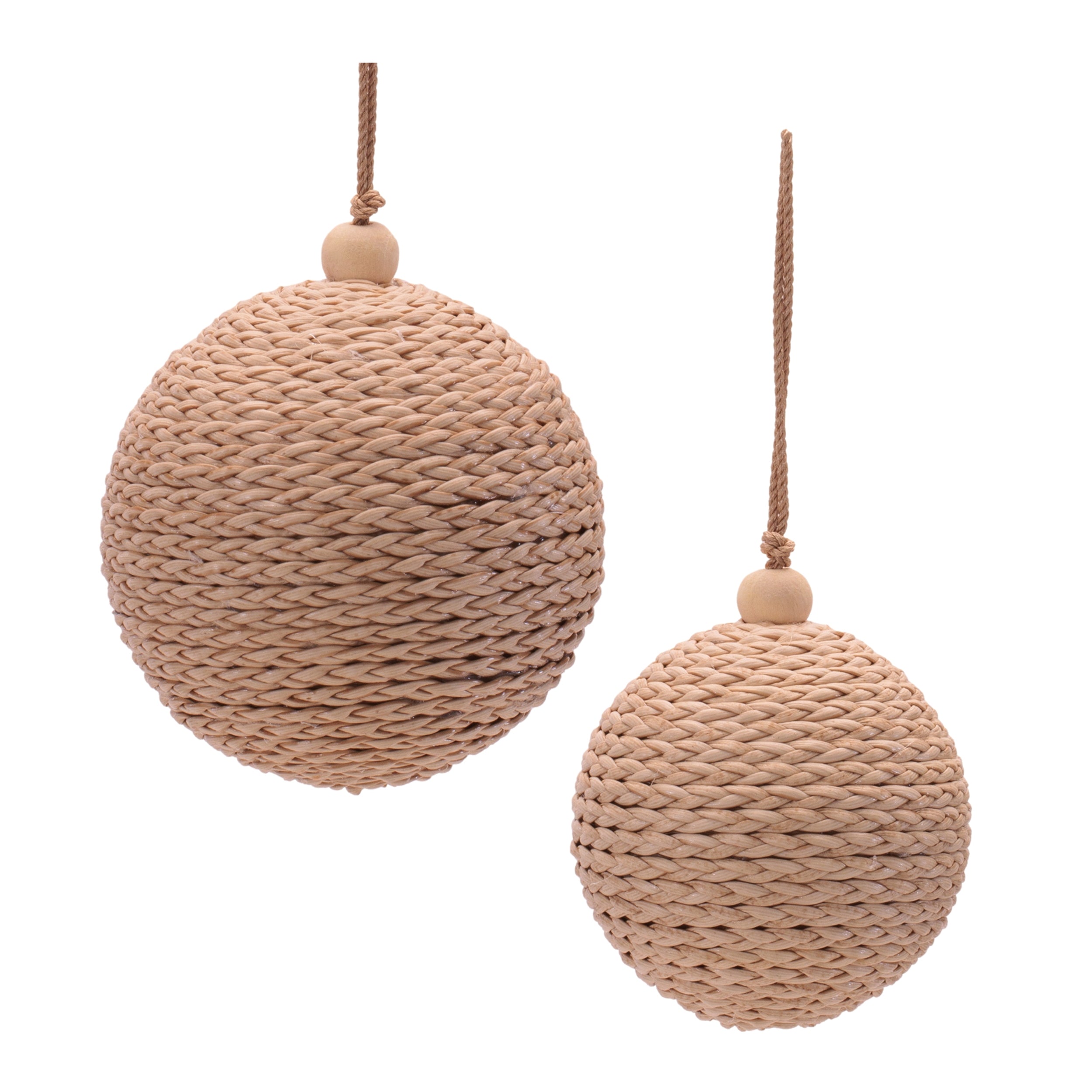 Ball Ornament (Set of 2) 3"D, 4"D