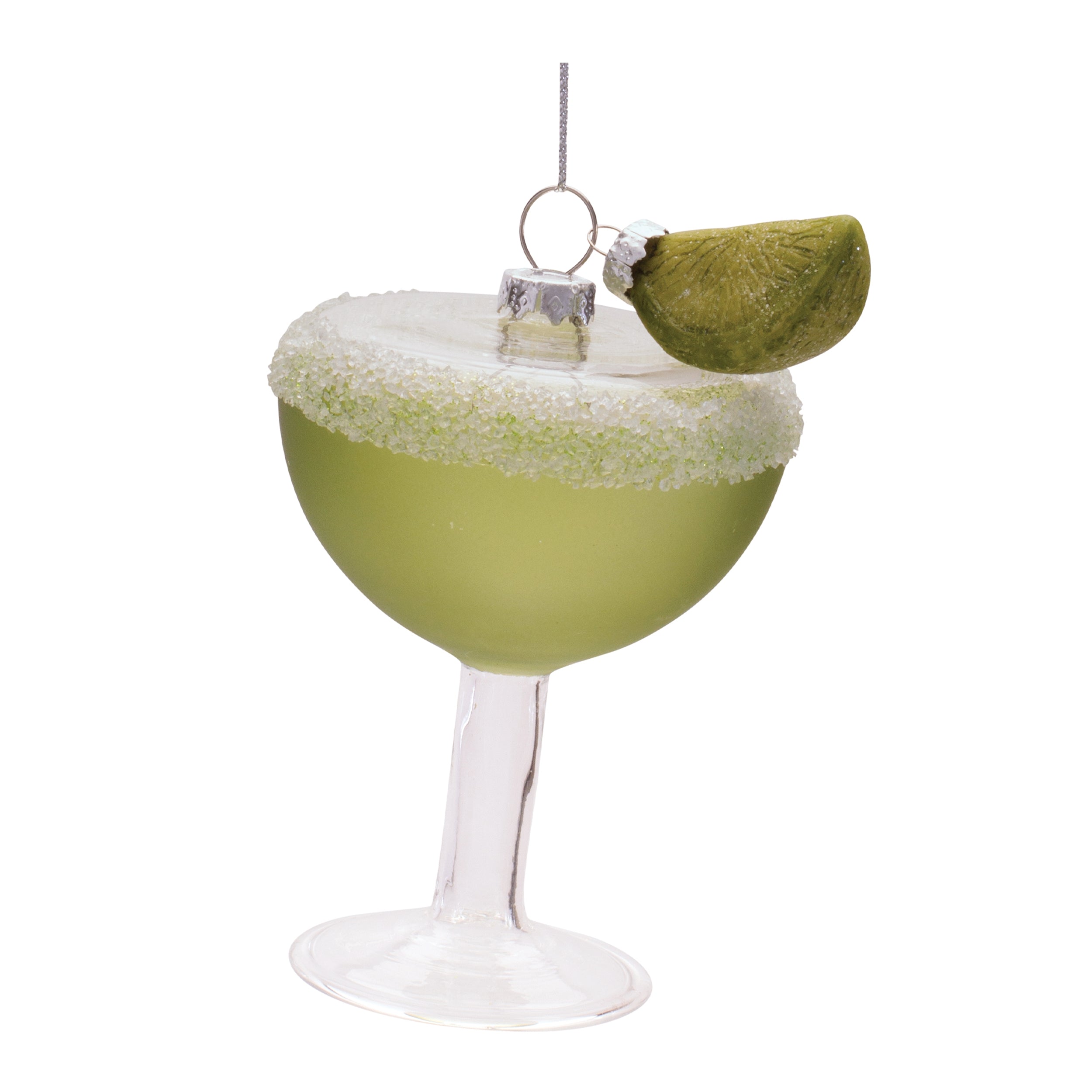 Margarita Ornament 4.25”H Glass