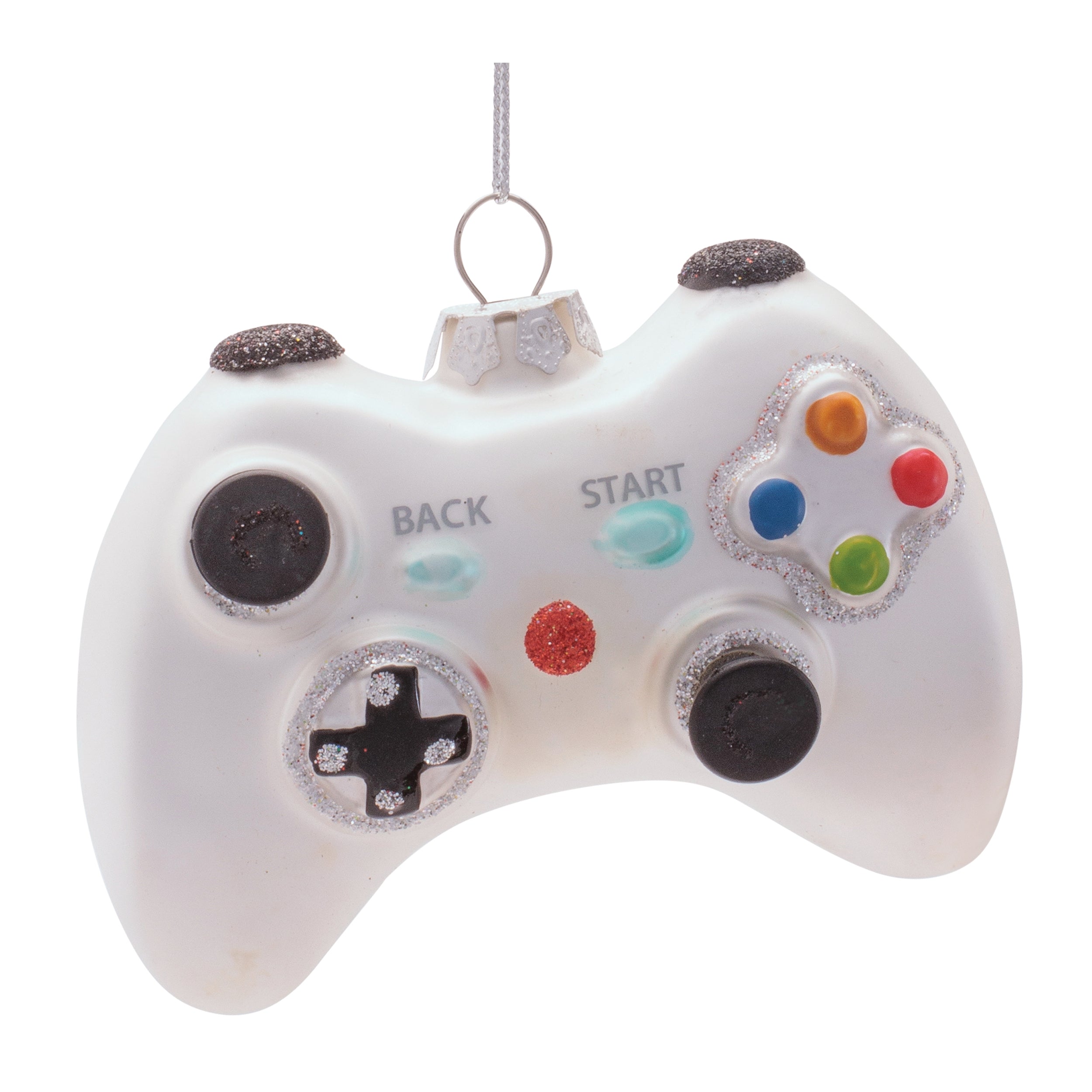 Game Controller Ornament 4"L x 3"H Glass