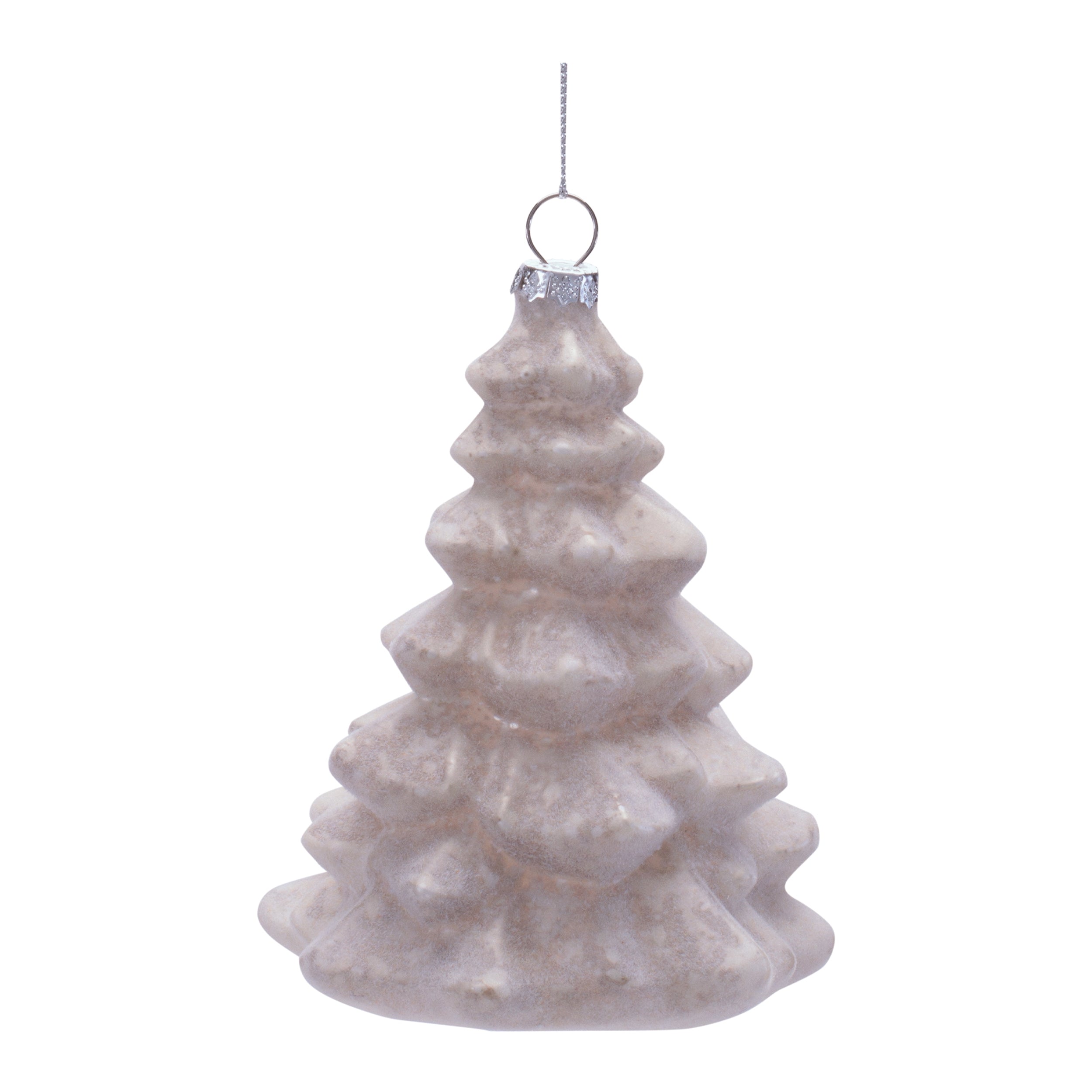 Tree Ornament 5.25”H Glass