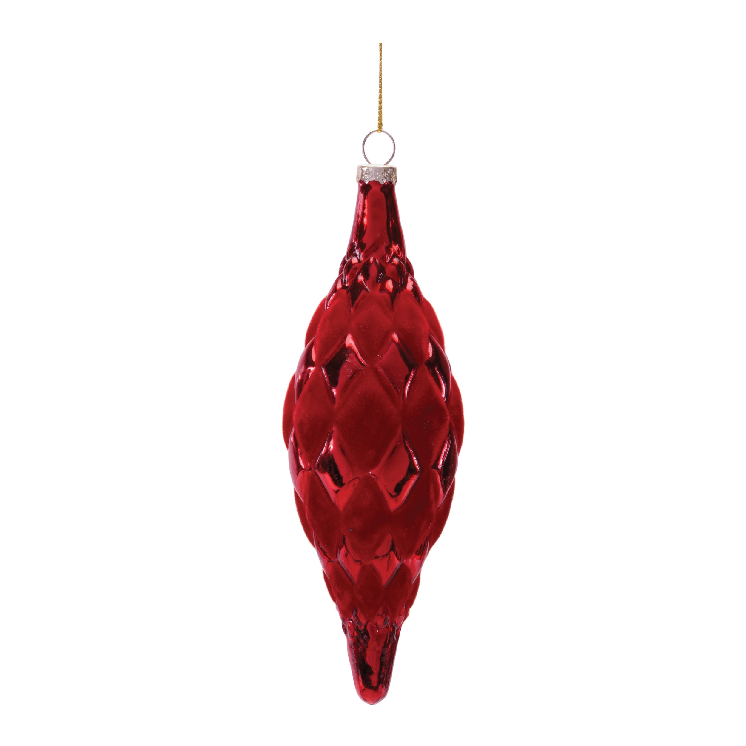 Drop Ornament 6.5”H Glass