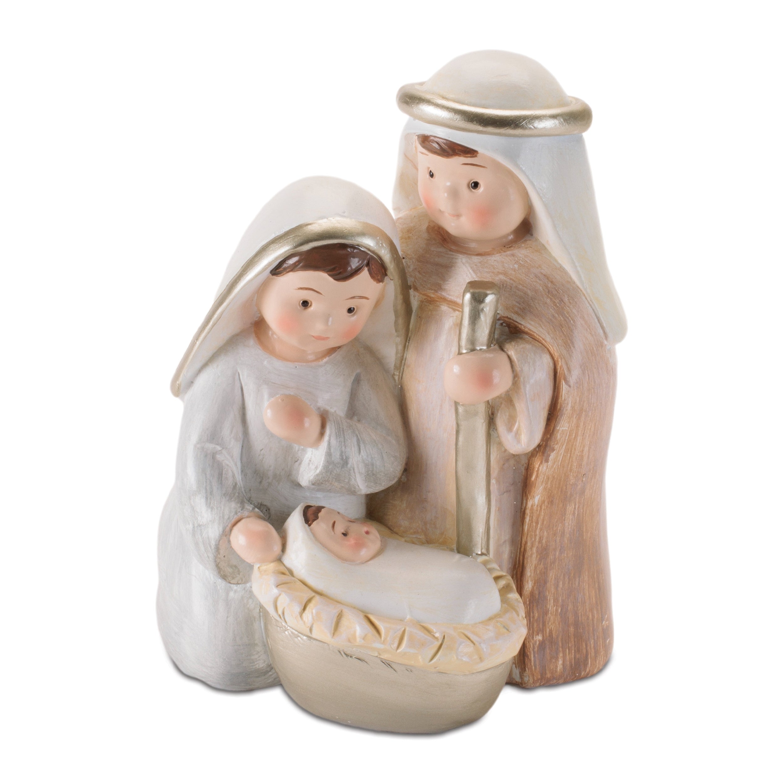 Holy Family (Children) 5.75”H Resin