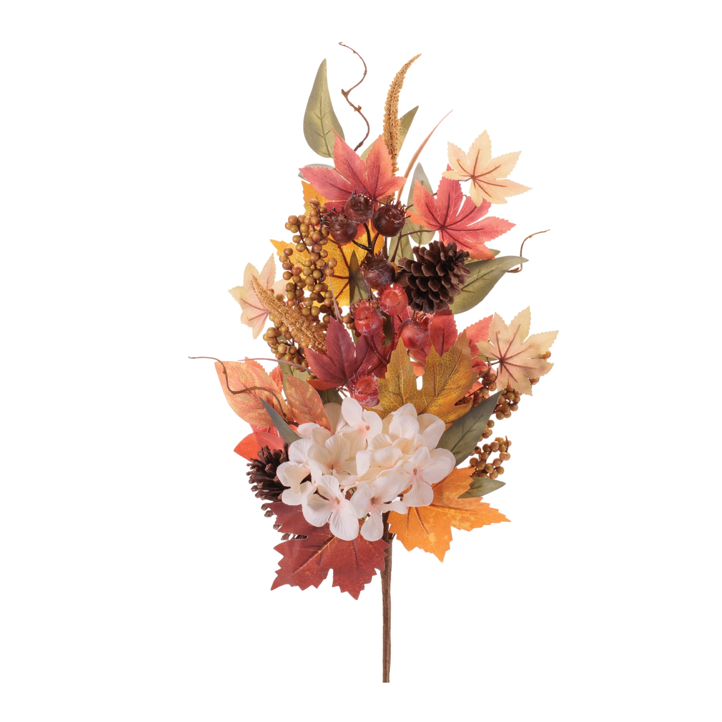 Fall Hydrangea Spray 31.5”H Foam/
