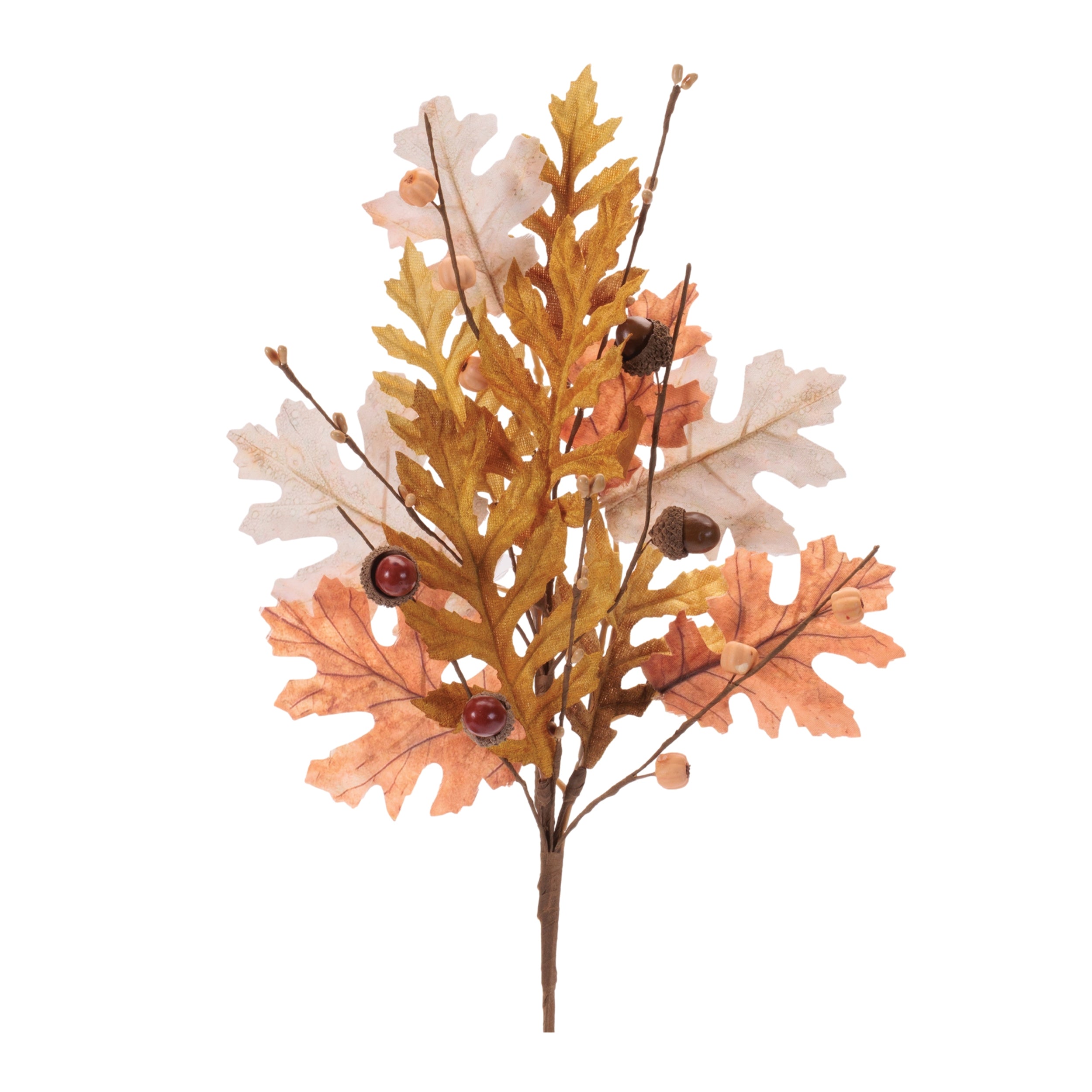 Oak Leaf Spray 19.5”H Polyester