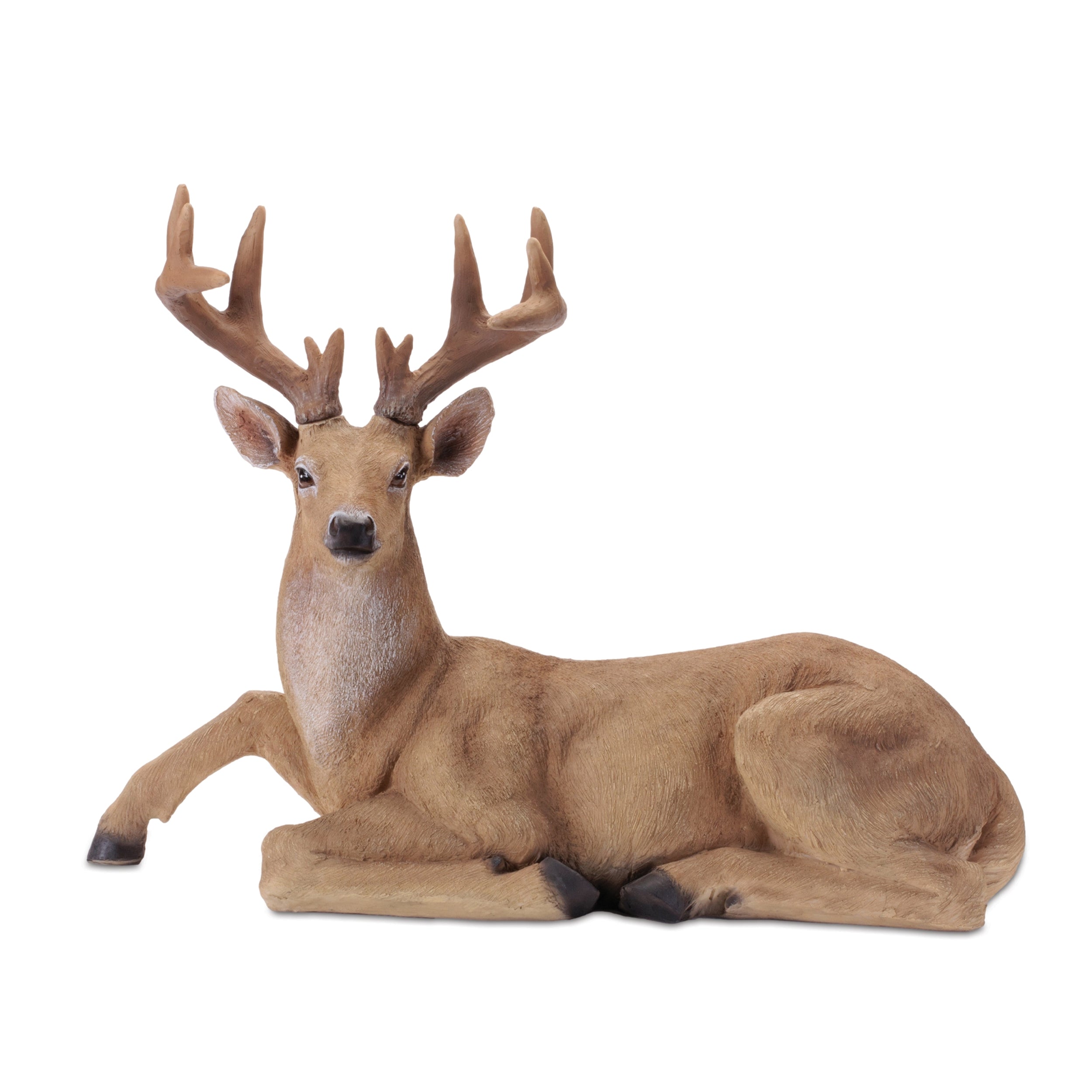 Deer 27.5"L x 20.5"H Resin