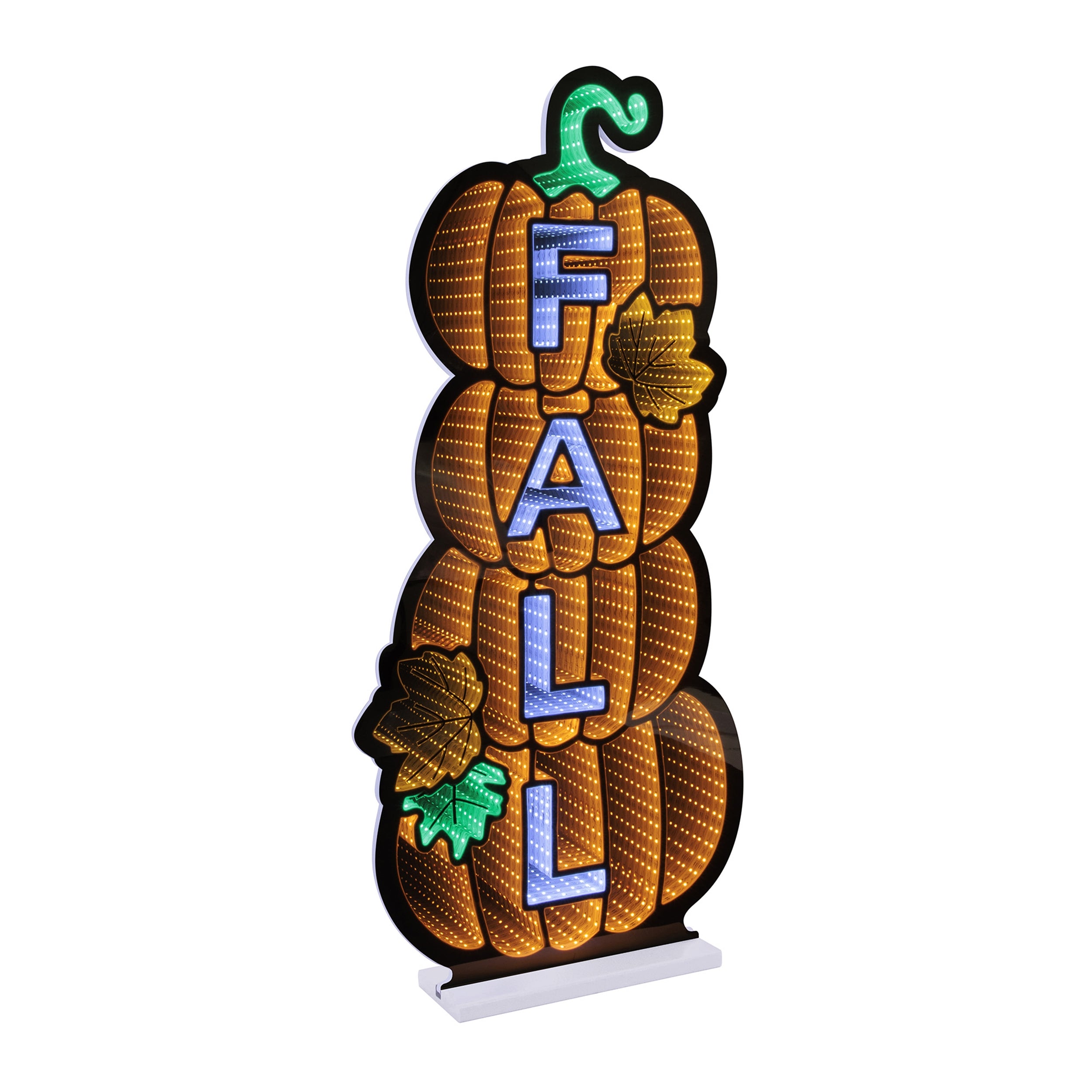 Fall Pumpkin Stack Ekkolight 35”H Acrylic UL Plug
