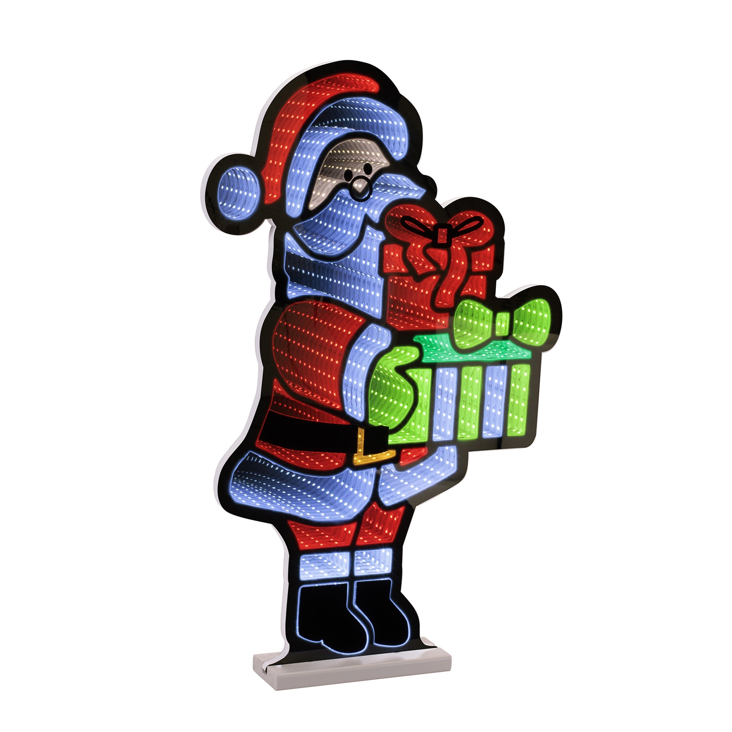 Santa w/Presents Ekkolight 16”H Acrylic UL Plug