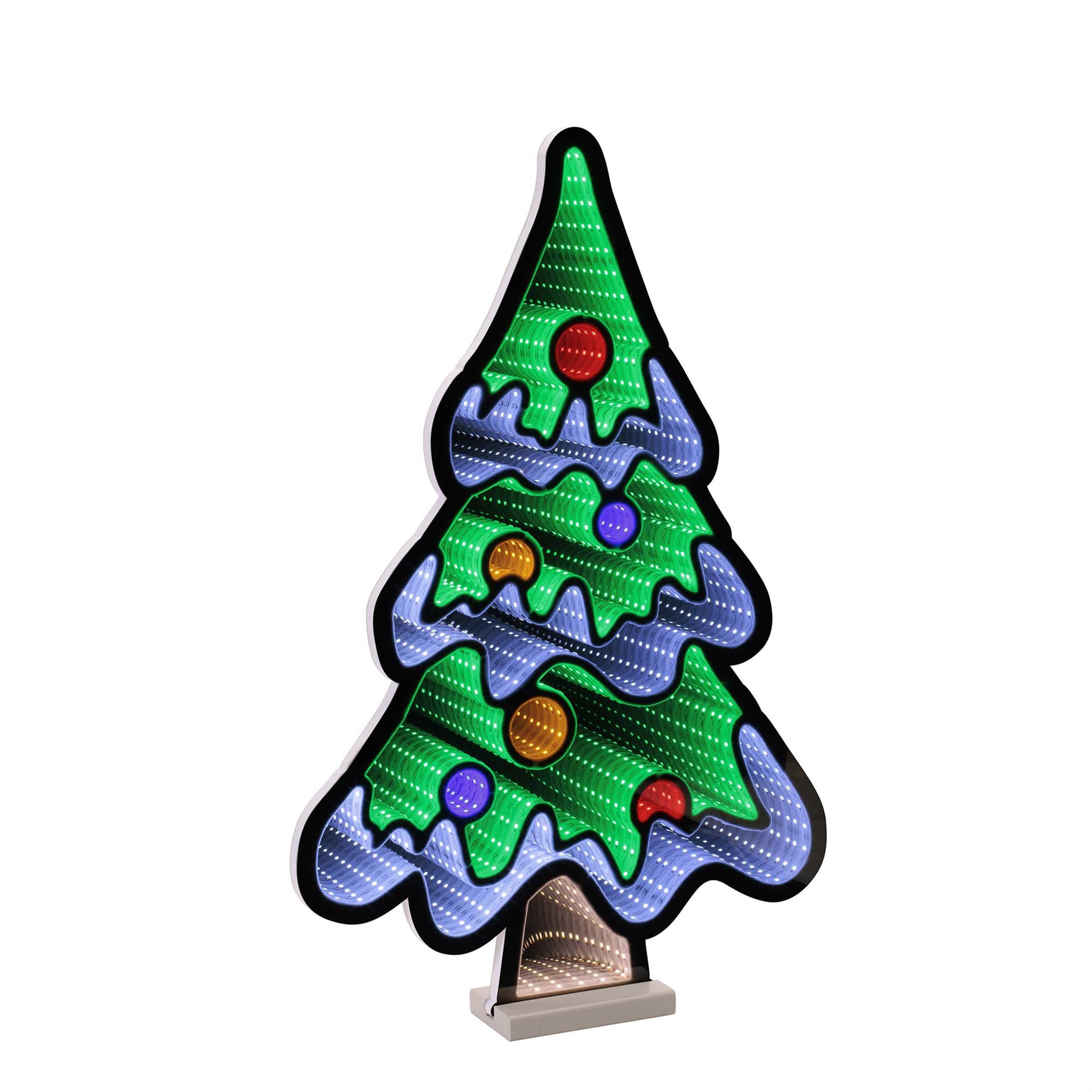 Christmas Tree w/Snow Ekkolight 23.5”H Acrylic UL Plug