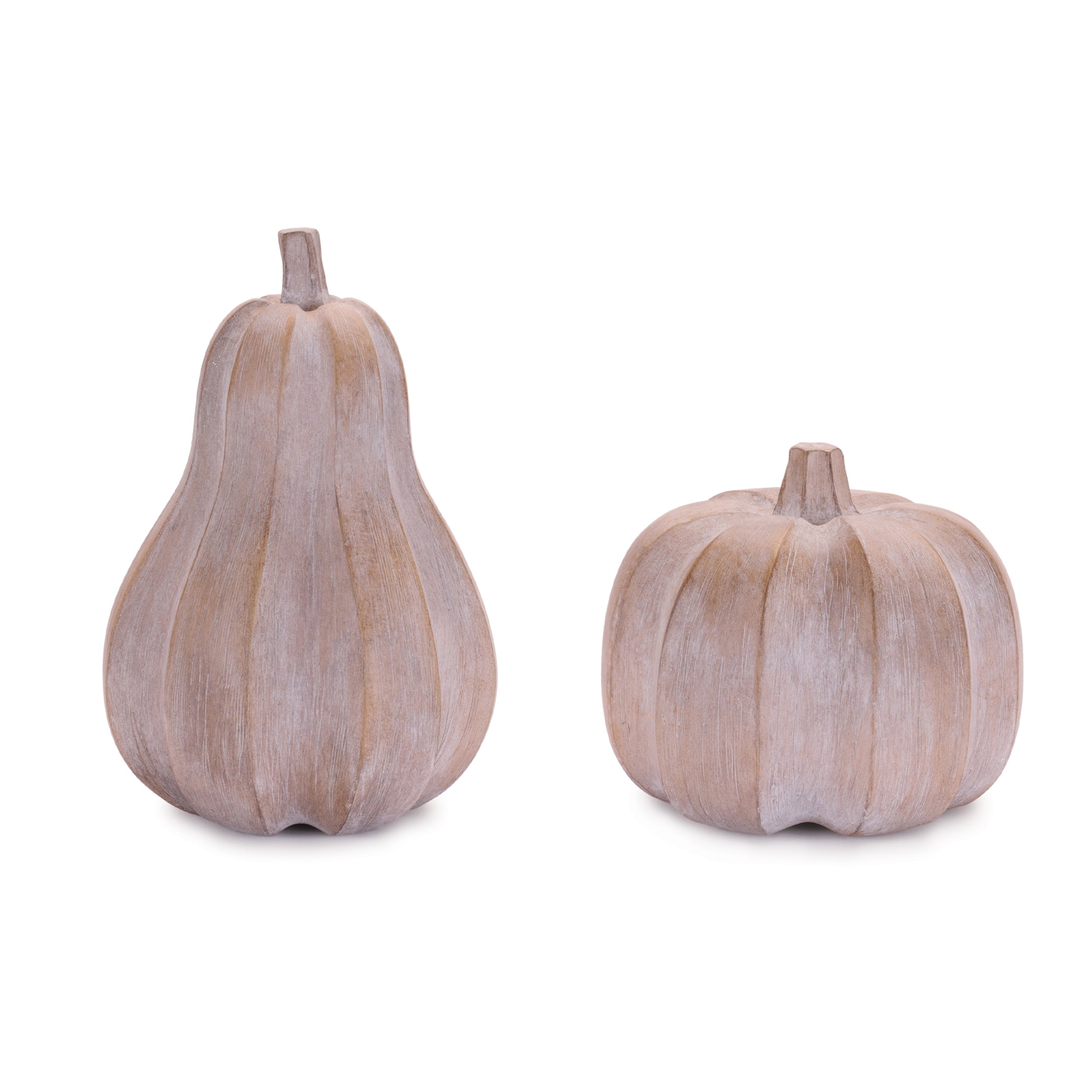 Pumpkin (Set of 2) 5.25"H, 8"H Resin
