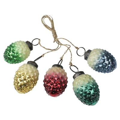 Cone Ornaments - Set of 5