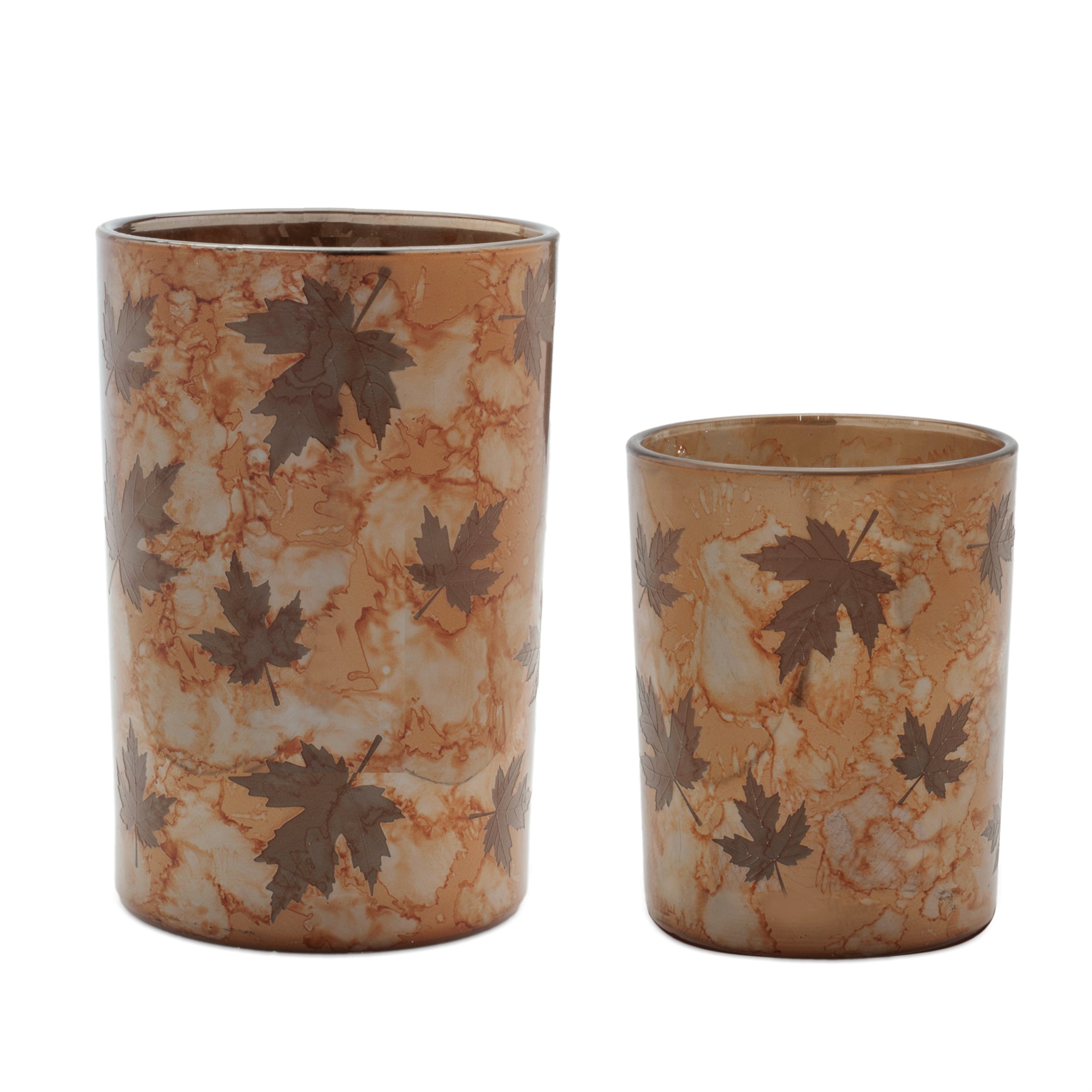 Candle Holder (Set of 2) 5"H, 7"H Glass