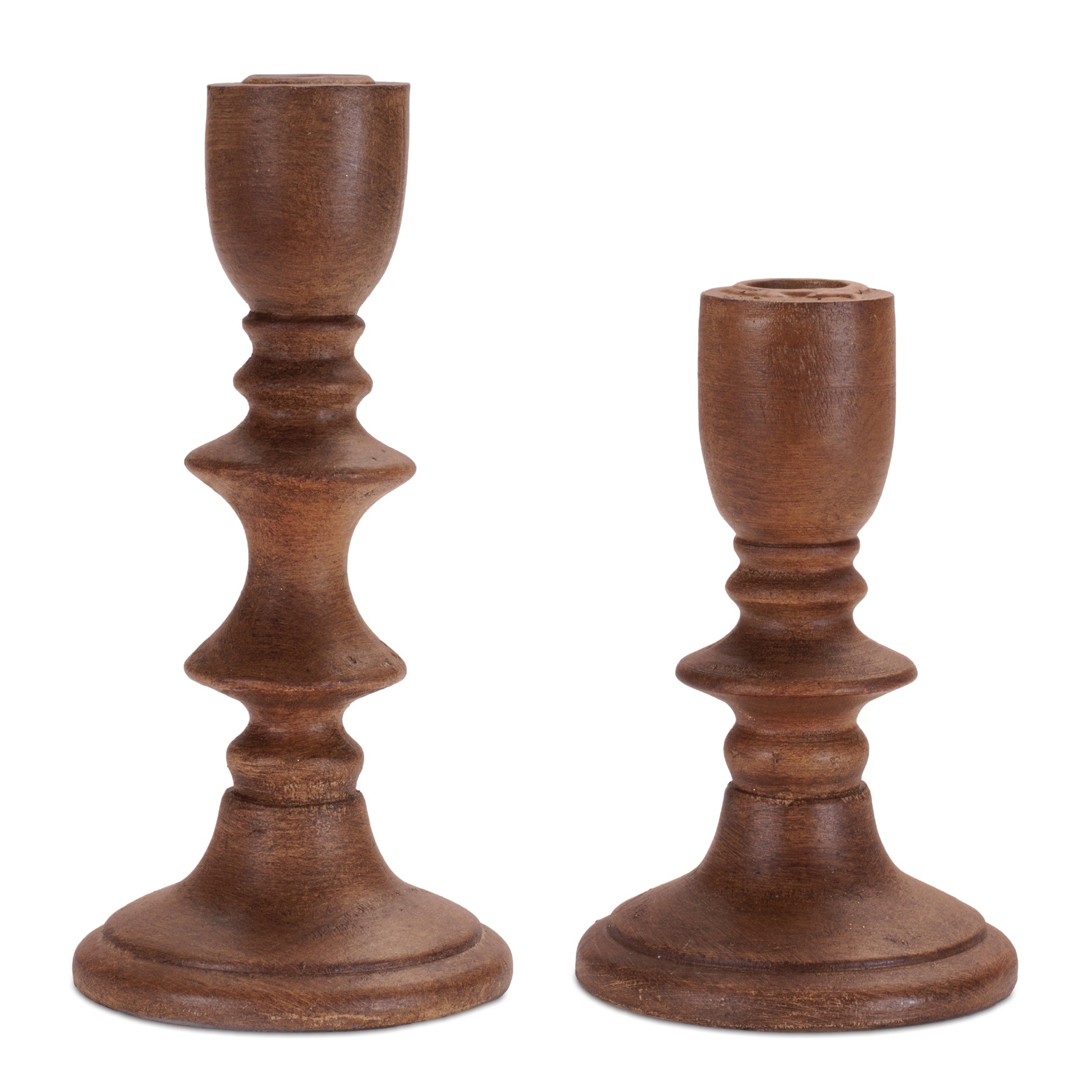 Taper Candle Holder (Set of 2) 6"H, 8"H Resin