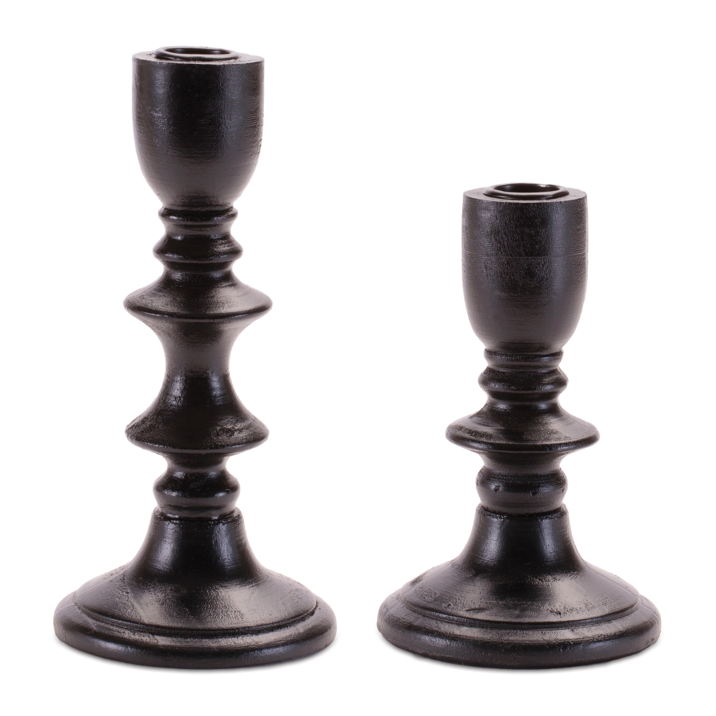Taper Candle Holder (Set of 2) 6"H, 8"H Resin