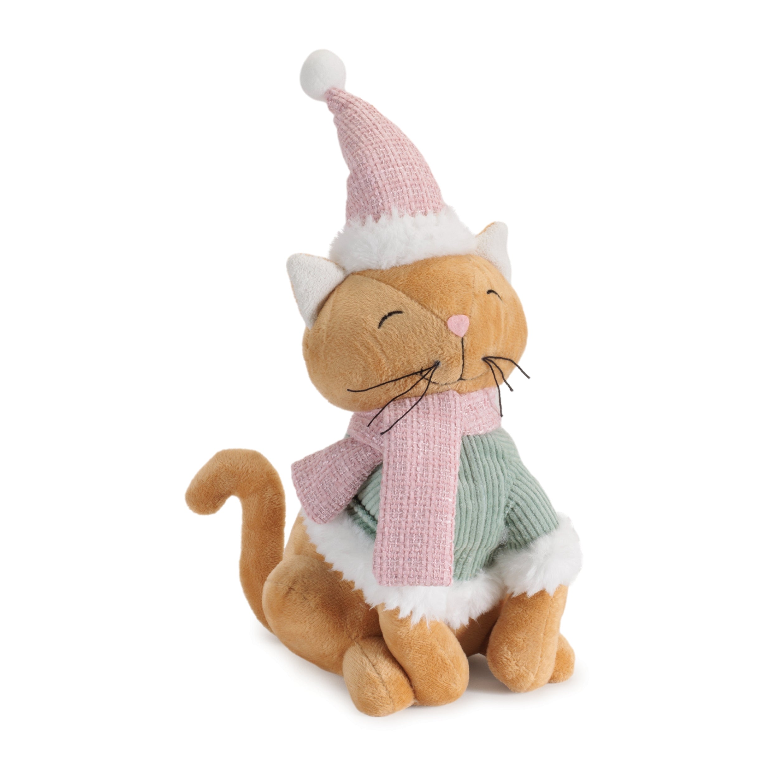 Winter Cat 14”H Polyester