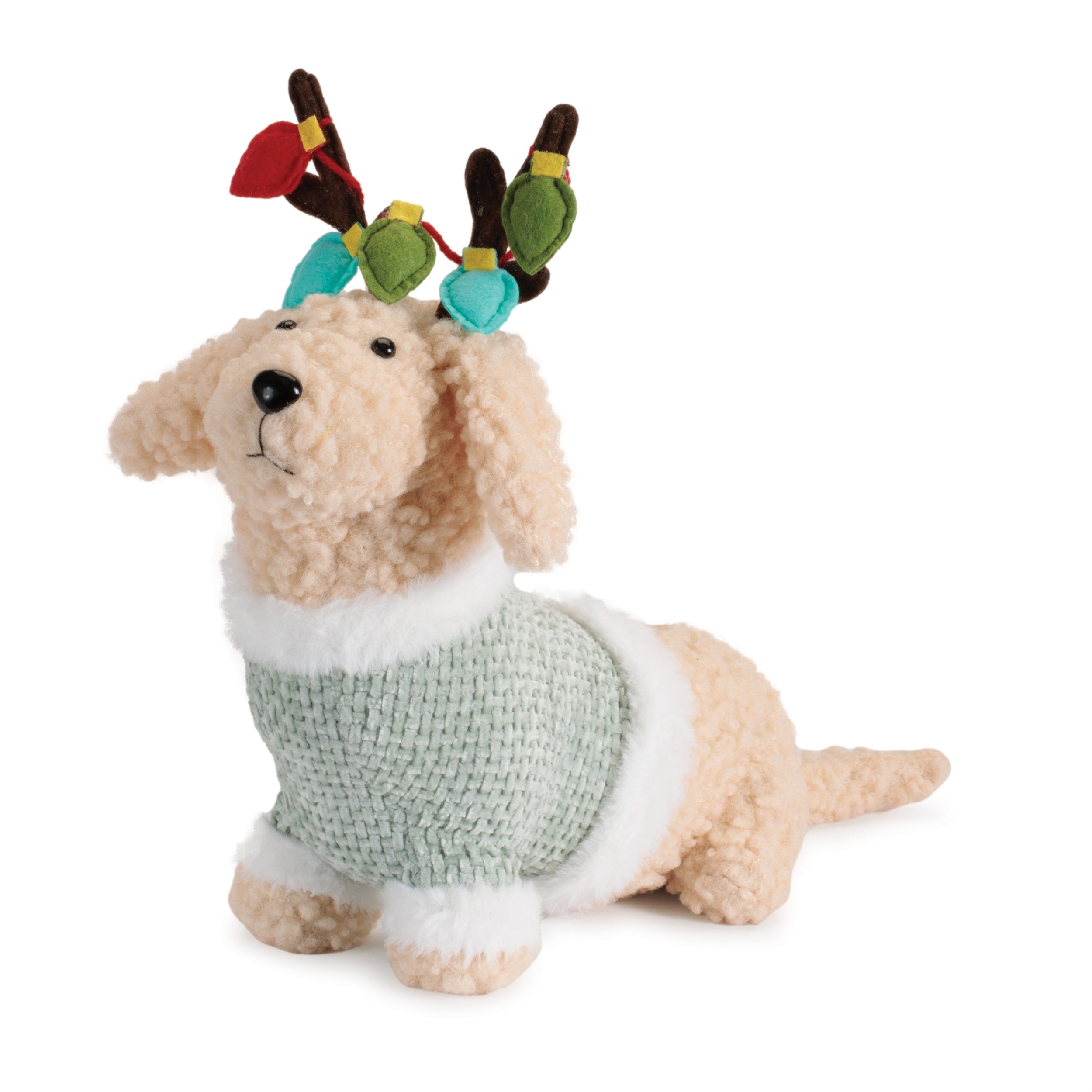 Dog w/Lights 13"L x 11"H Polyester