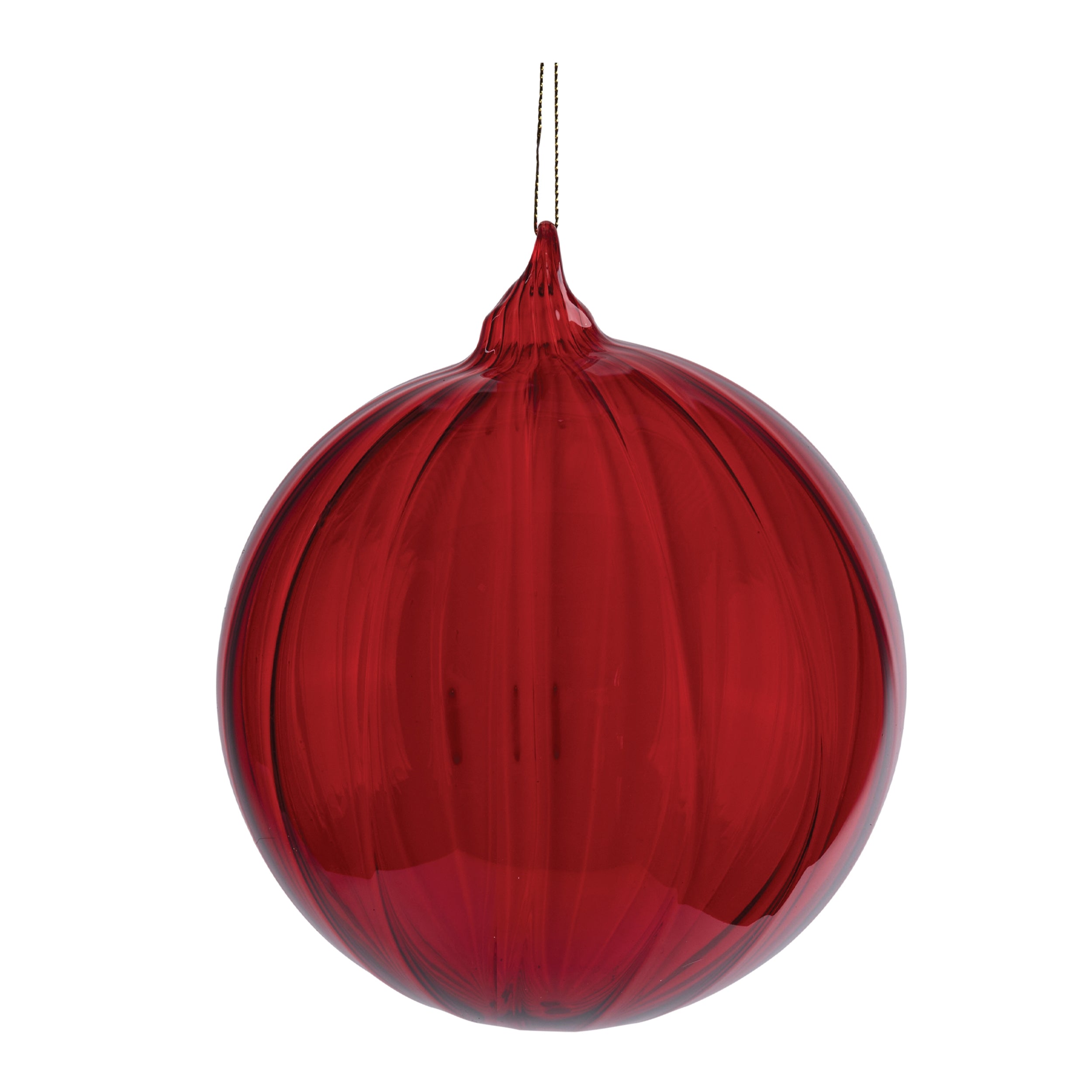 Ball Ornament 6”D Glass