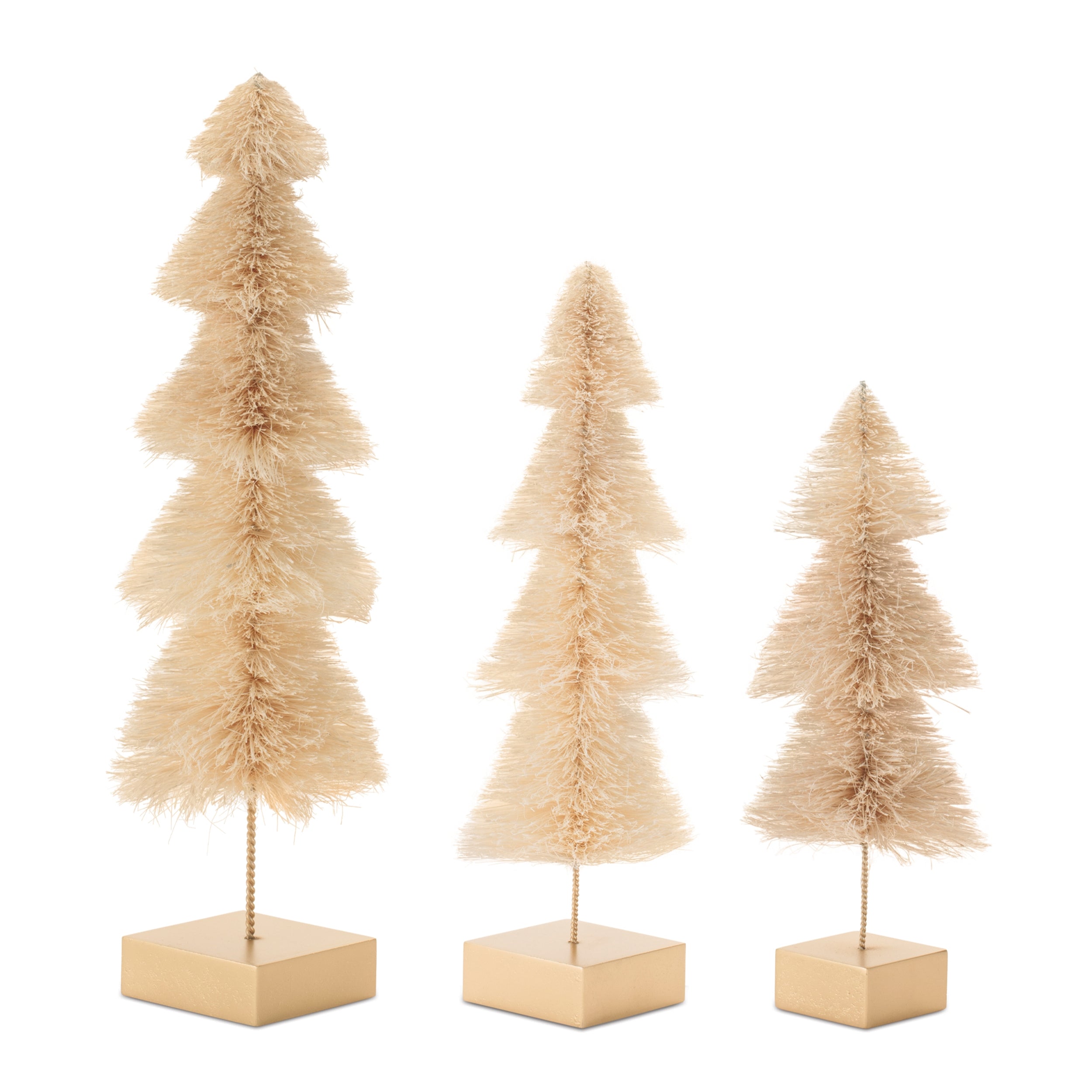 Mini Tree (Set of 3) 10"H, 12"H, 15"H Sisal