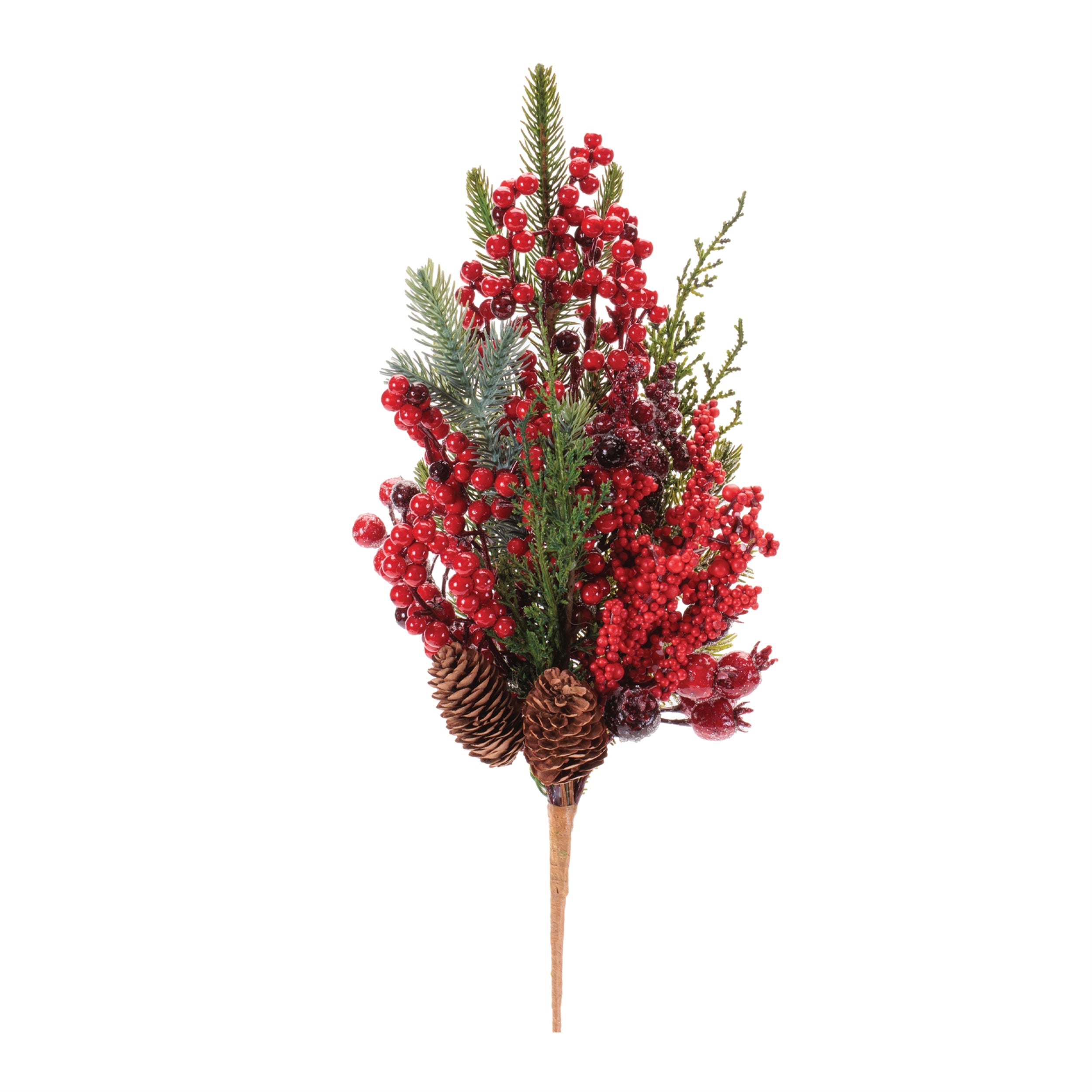 Pine and Mixed Berry Spray 20”H /Foam