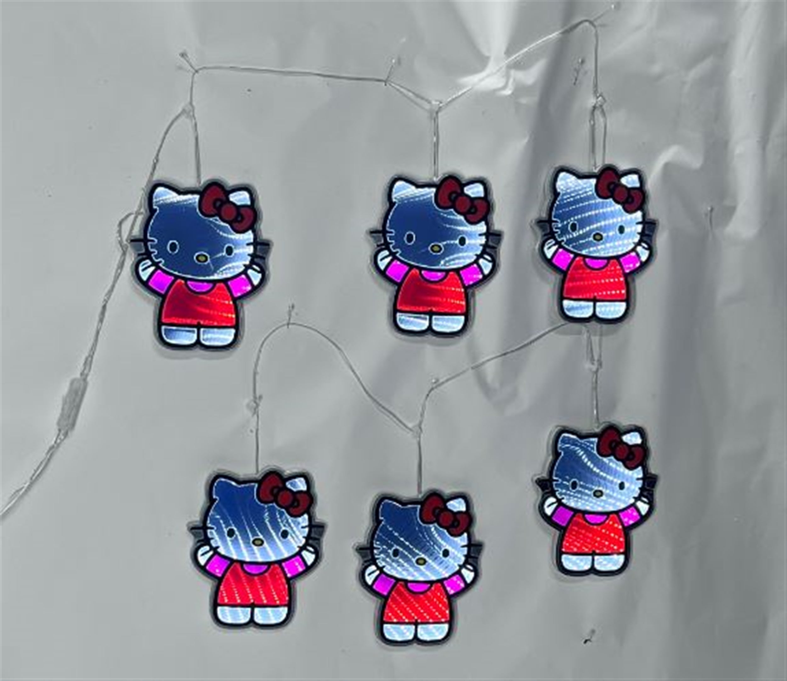 Hello Kitty Garland Ekkolight 8”H x 6'L Acrylic UL Plug