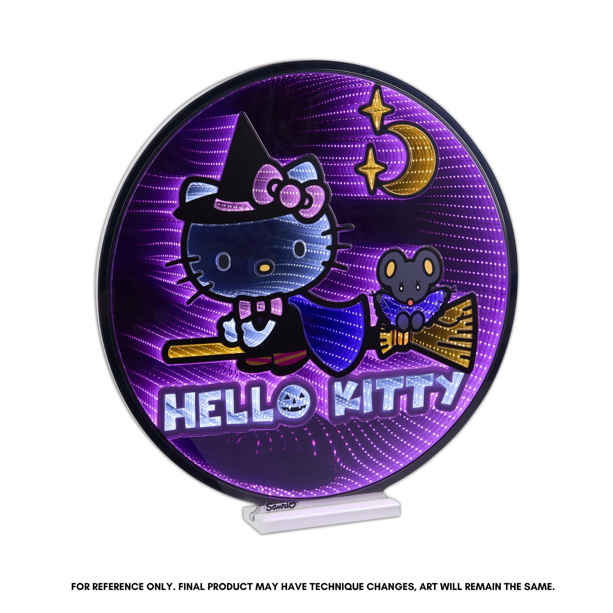 Hello Kitty on Broom Ekkolight 24”H Acrylic UL Plug