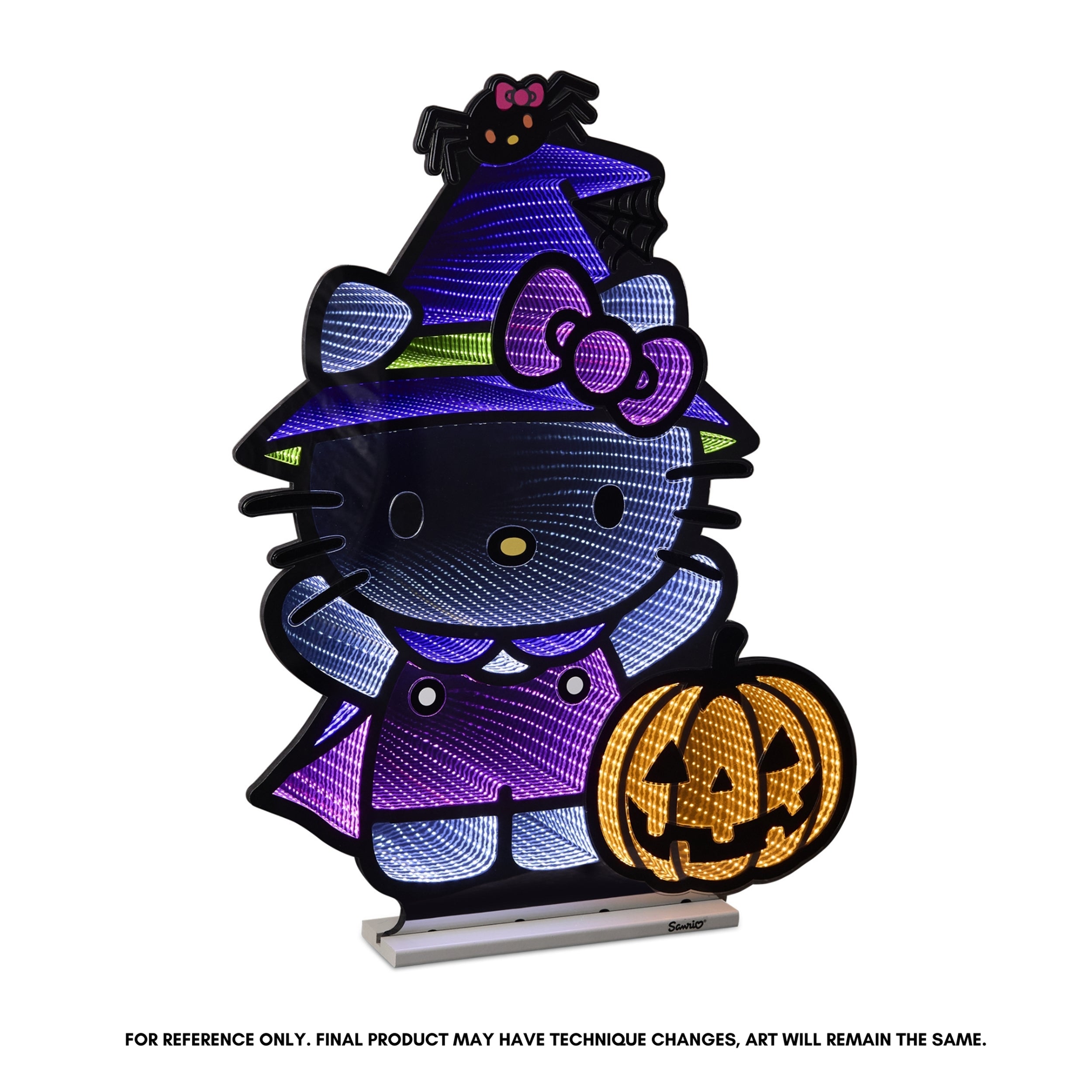 Hello Kitty Witch & Pumpkin Ekkolight 36”H Acrylic UL Plug