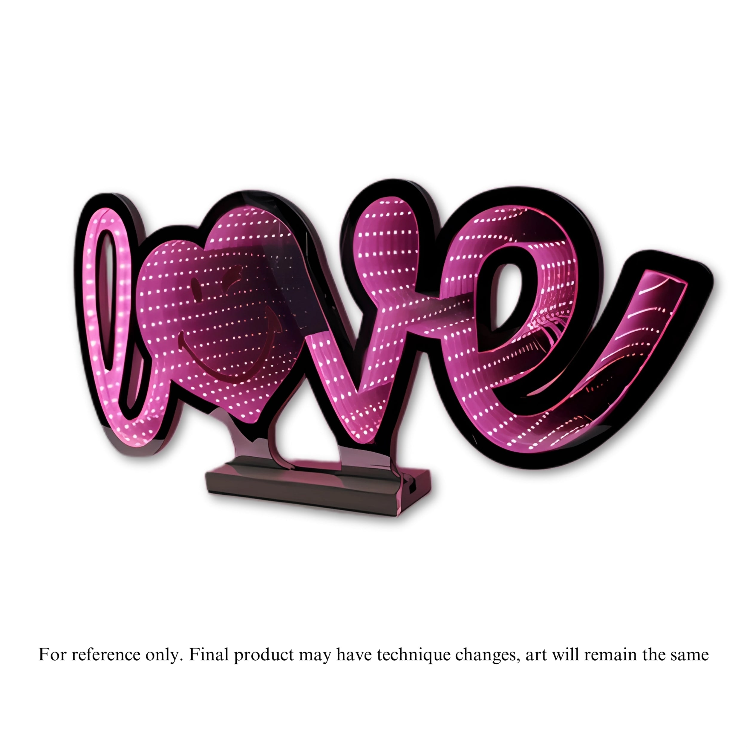 Smiley Love Ekkolight 23.5"L x 11"H Acrylic UL Plug