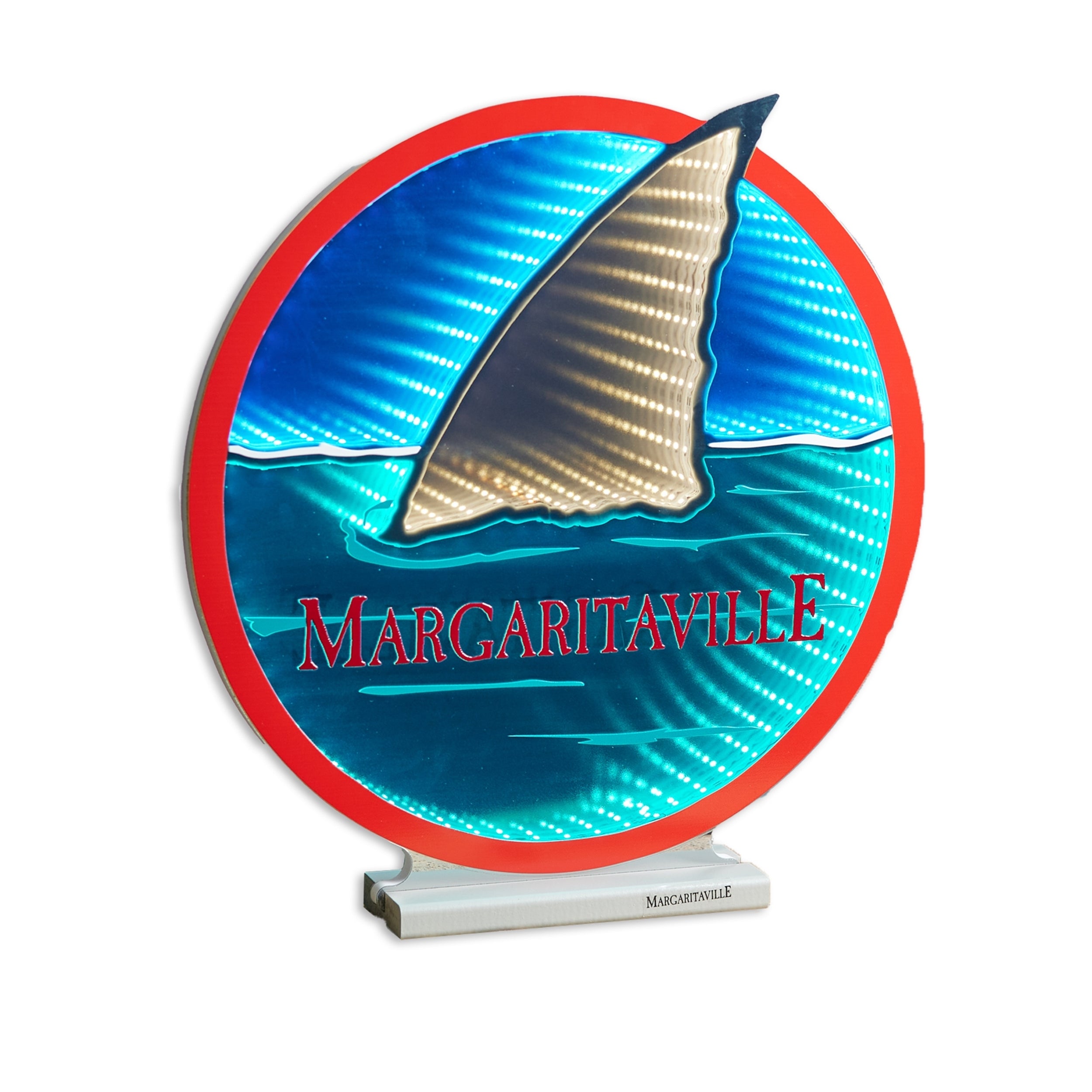 Margaritaville Shark Fin Ekkolight 16”H Acrylic UL Plug