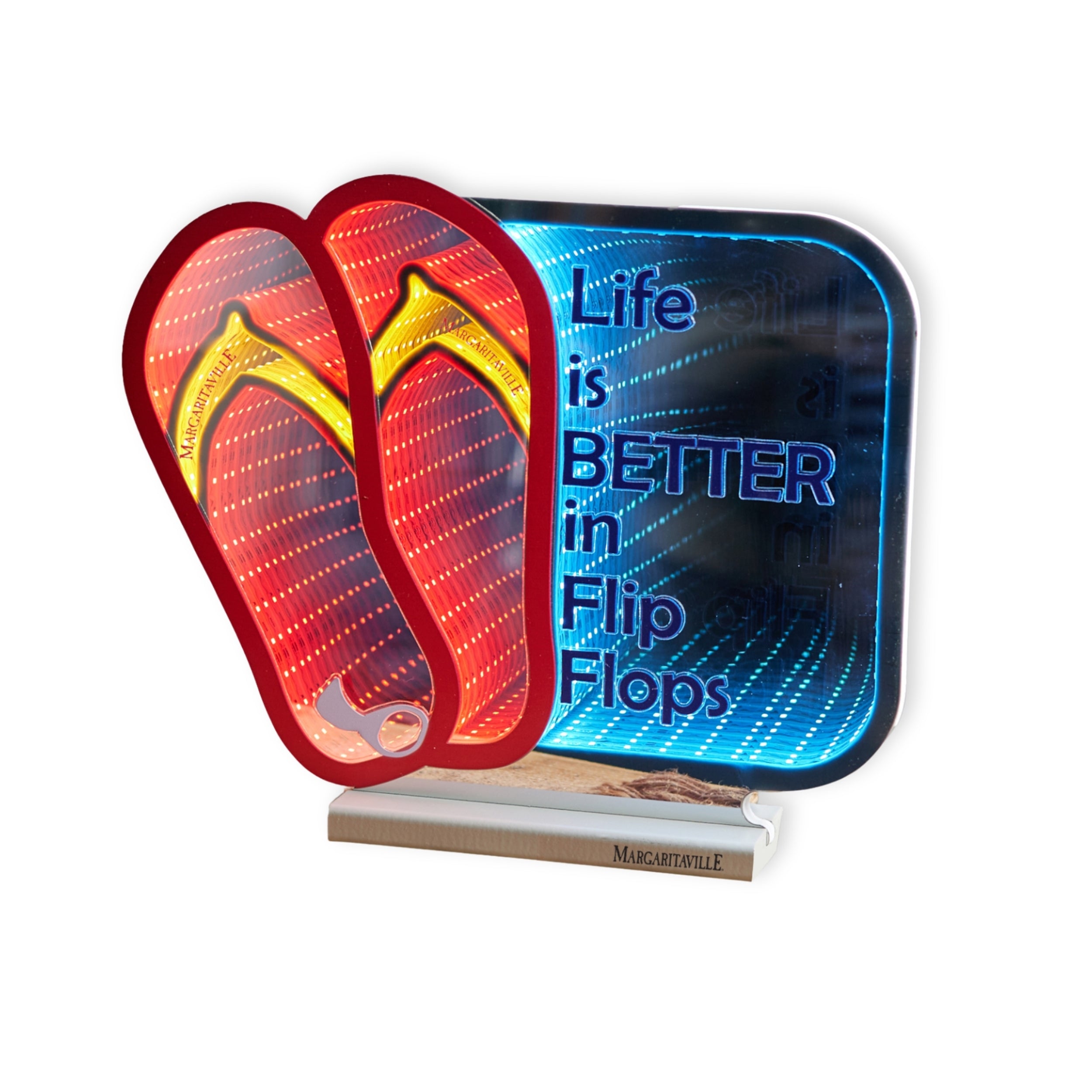 Margaritaville Flip Flop Ekkolight 12”H Acrylic UL Plug