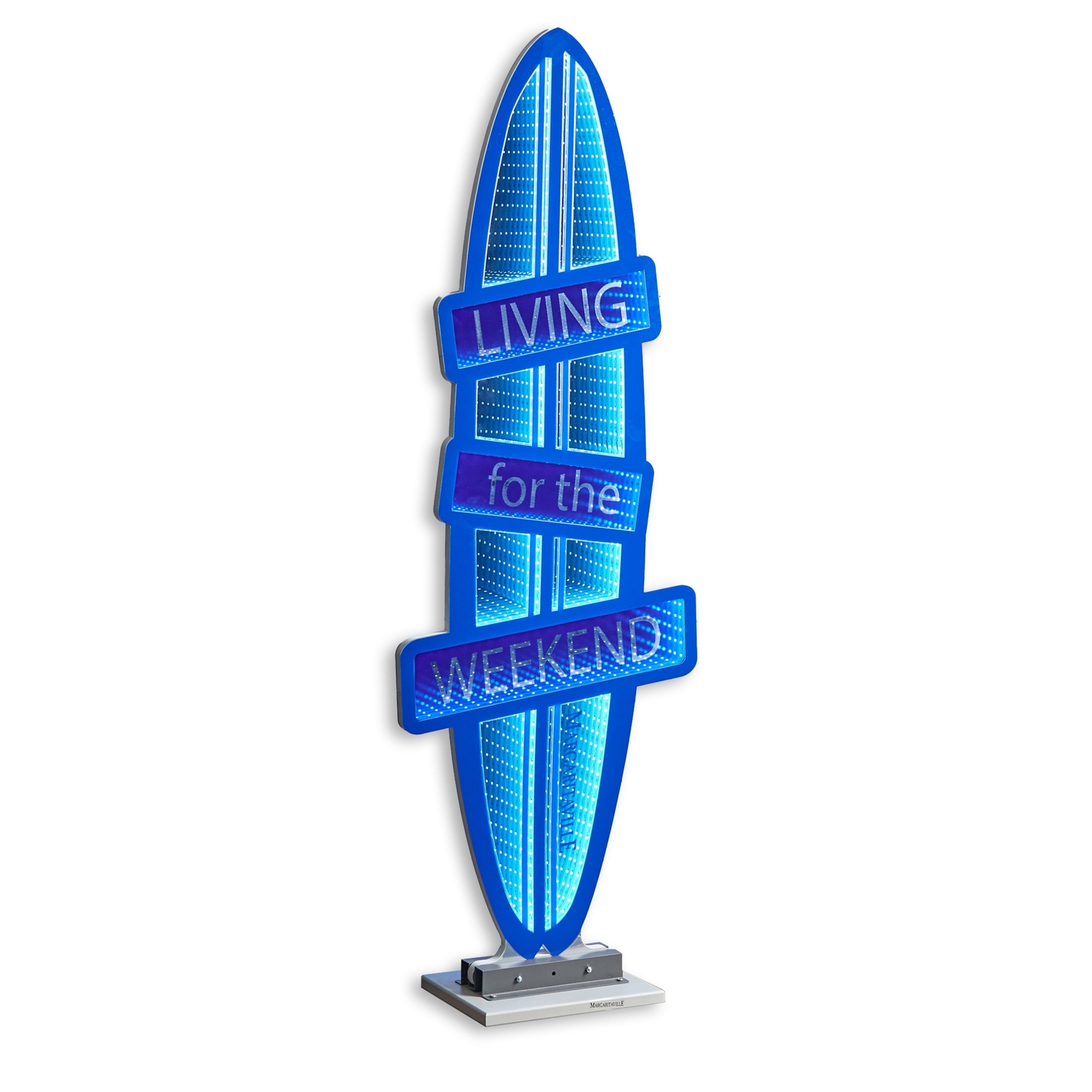 Margaritaville Surf Board Ekkolight 47”H Acrylic UL Plug
