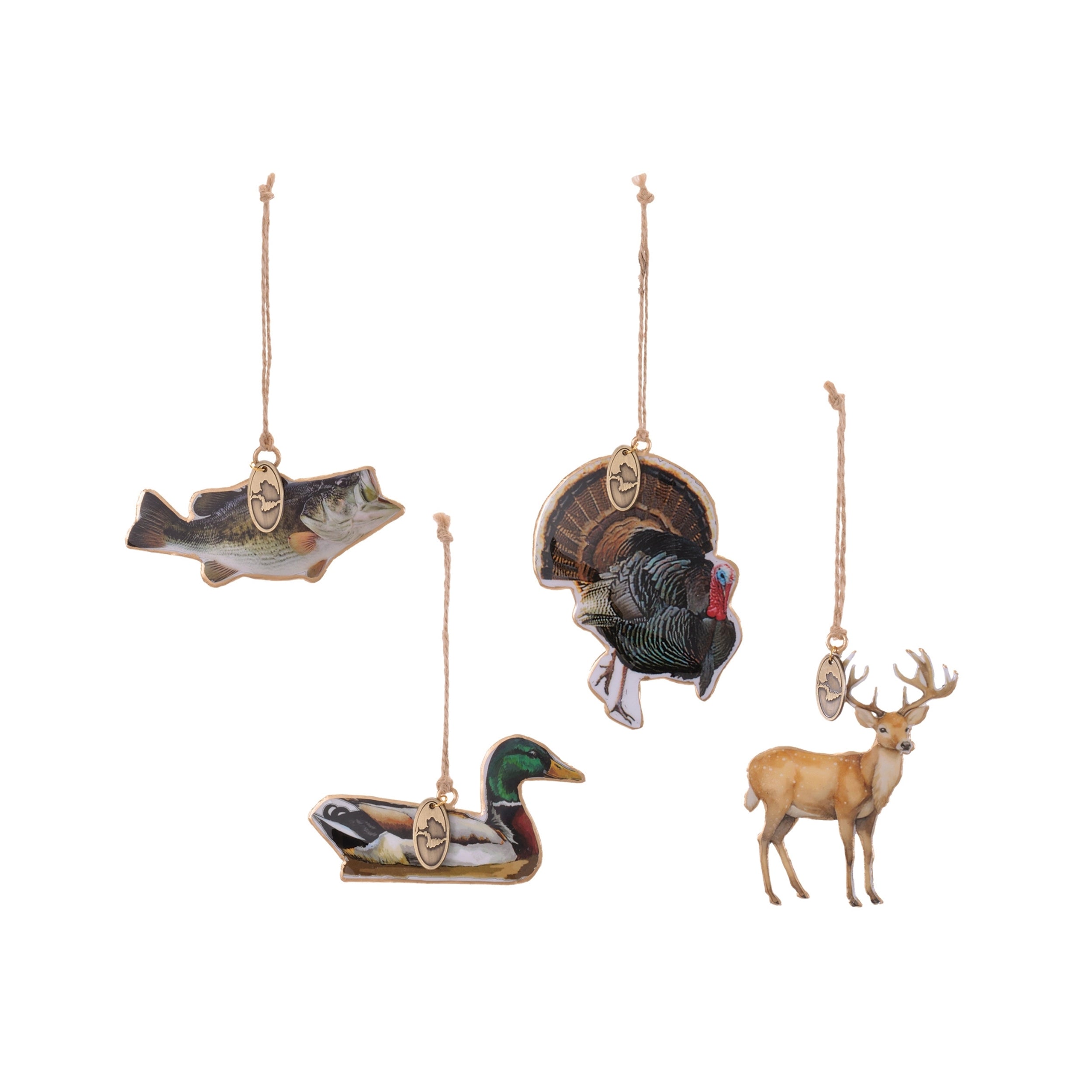 Mossy Oak Ornament (Box of 4) 4”L Iron