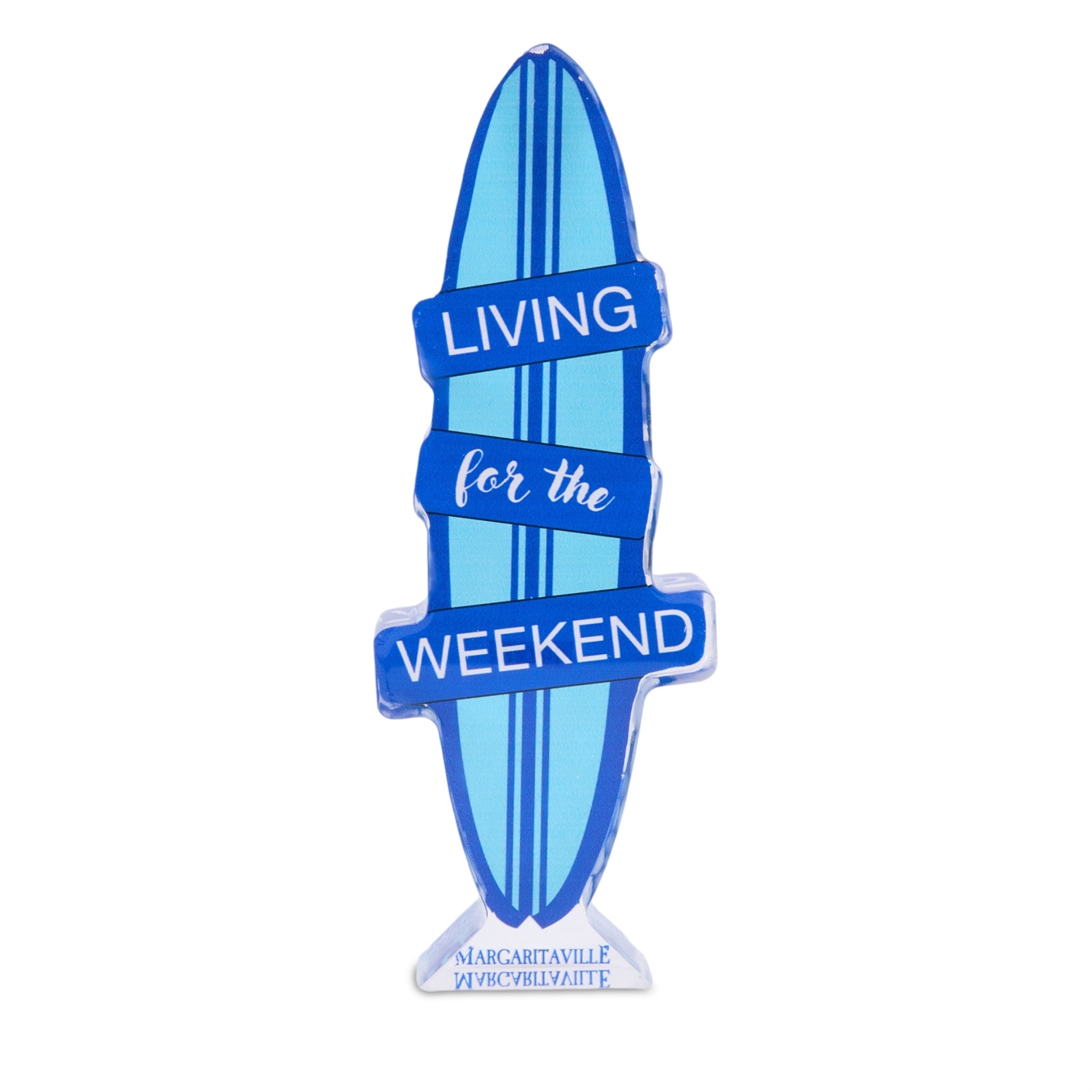 Margaritaville Surf Board Sign 7.25”H Acrylic