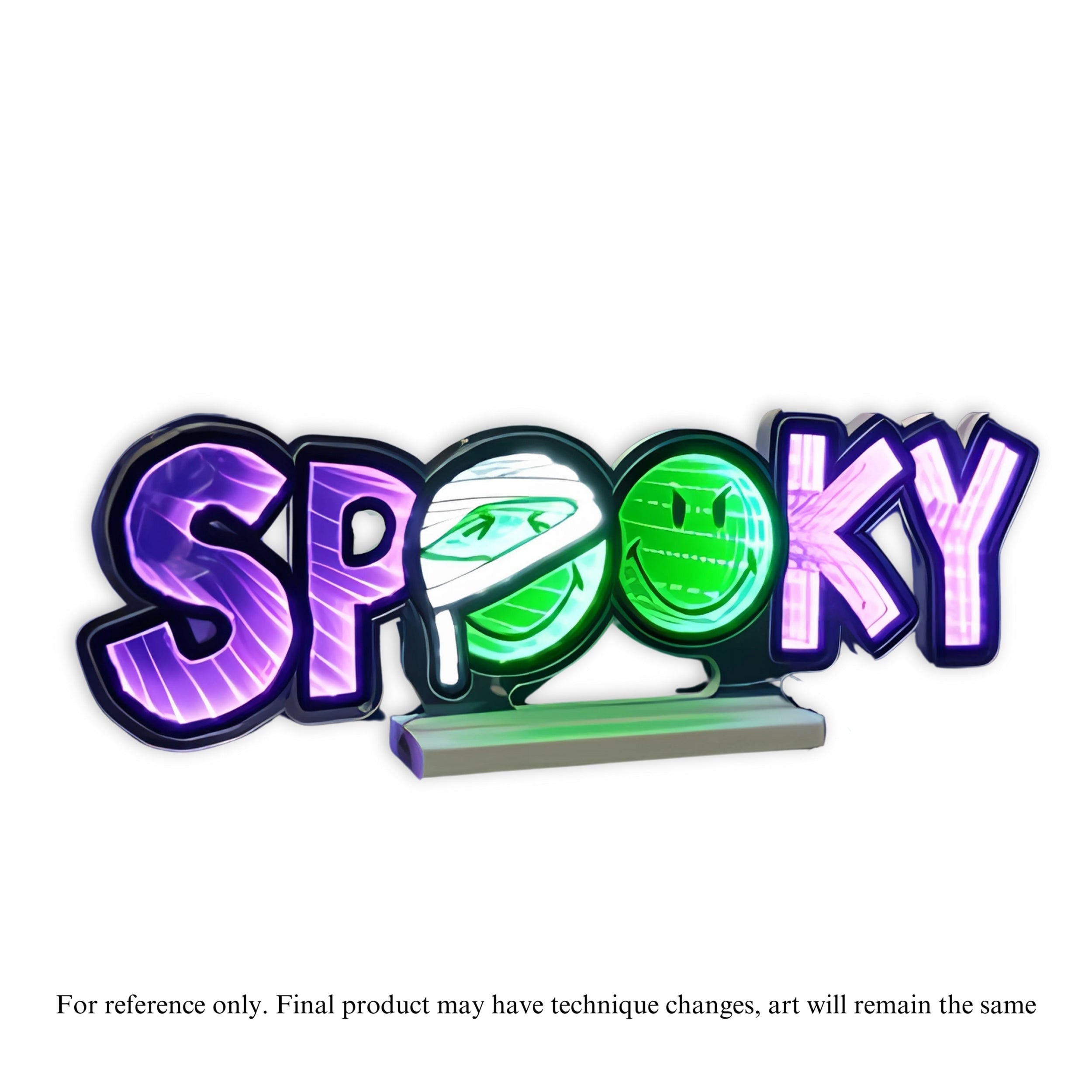 Smiley SPOOKY Ekkolight 24"L x 8"H Acrylic UL Plug