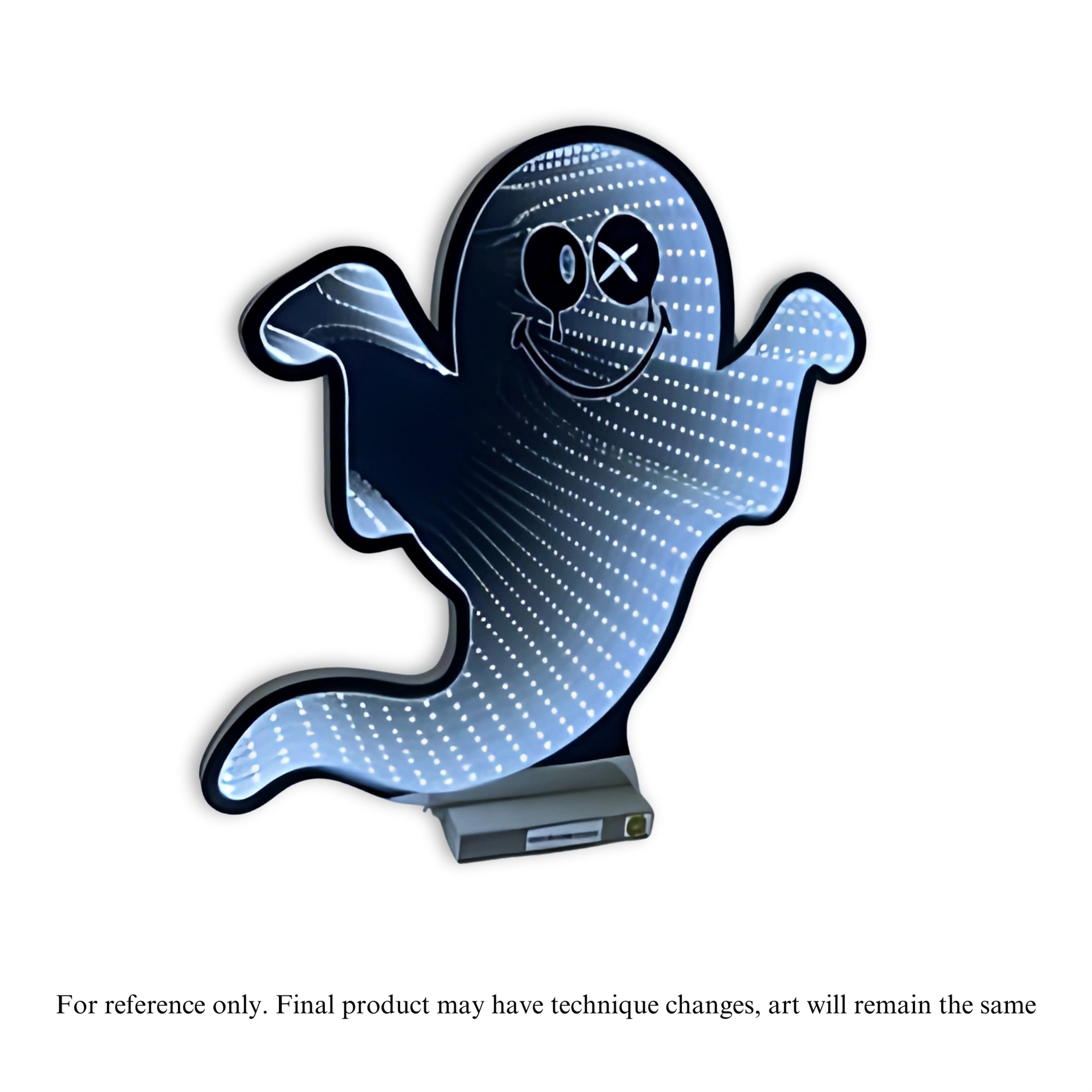 Smiley Ghost Ekkolight 15.5”H Acrylic UL Plug