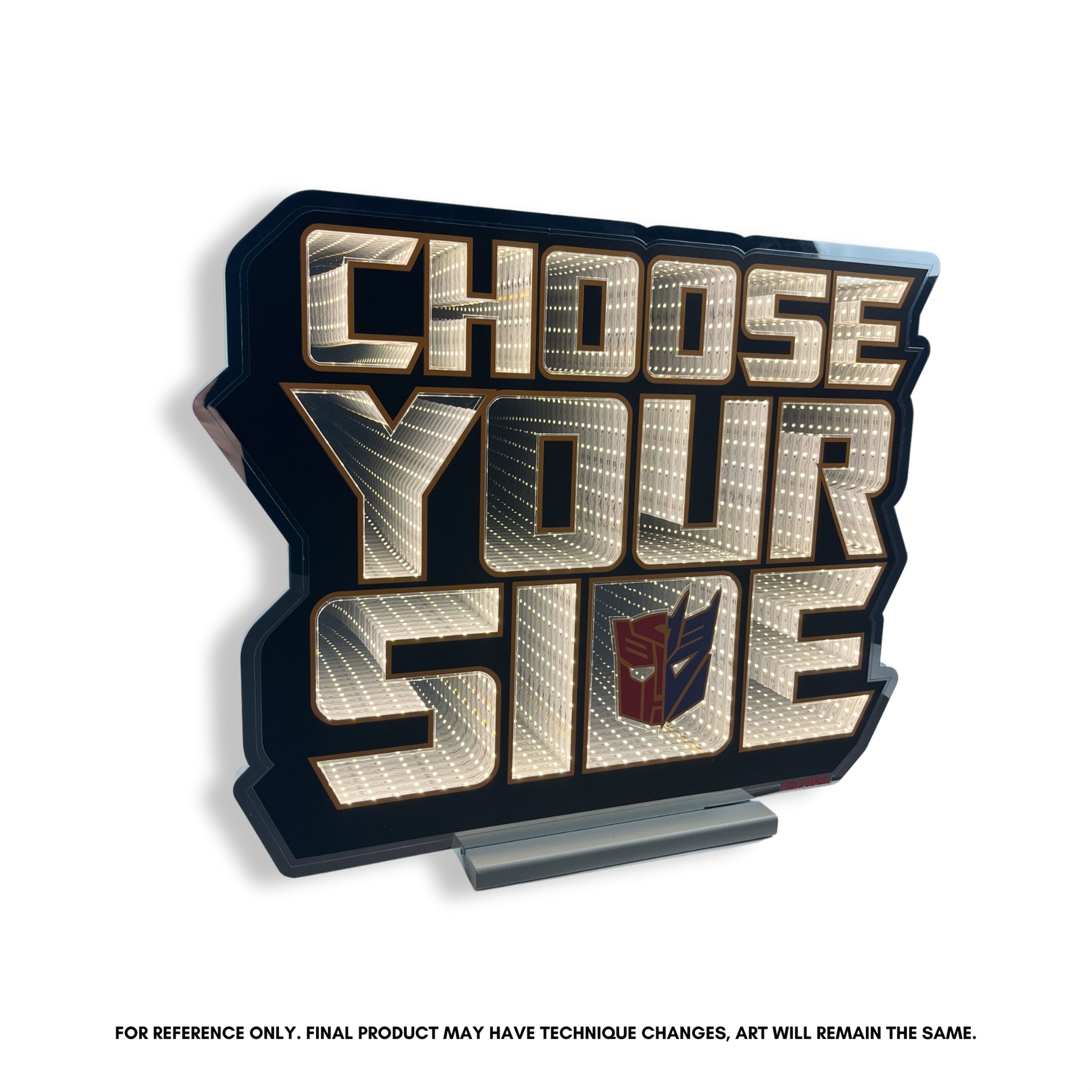 Hasbro Transformers Choose Your Side Ekkolight 21.75"L x 18"H Acrylic UL Plug