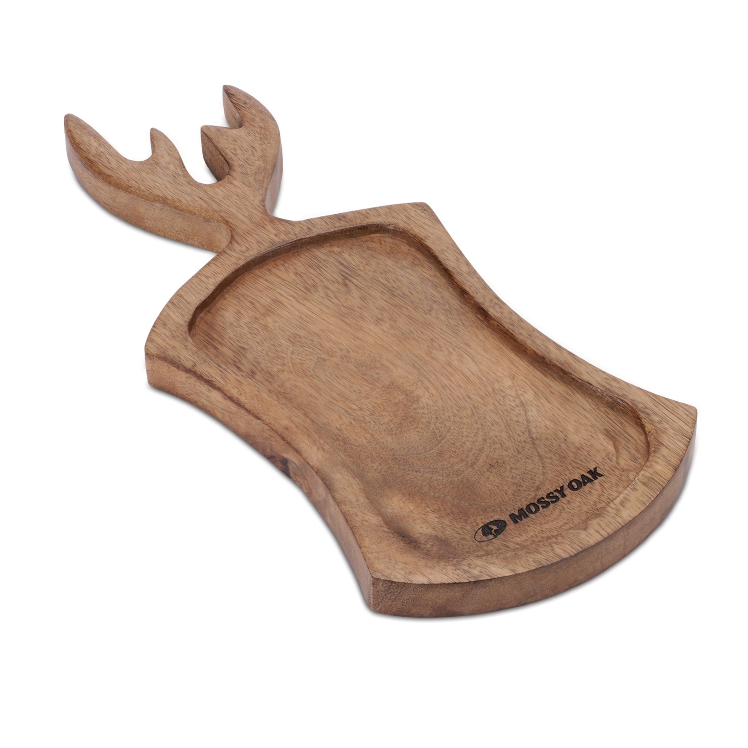 Mossy Oak Antler Tray 16"L x 7"W x 1"H Wood