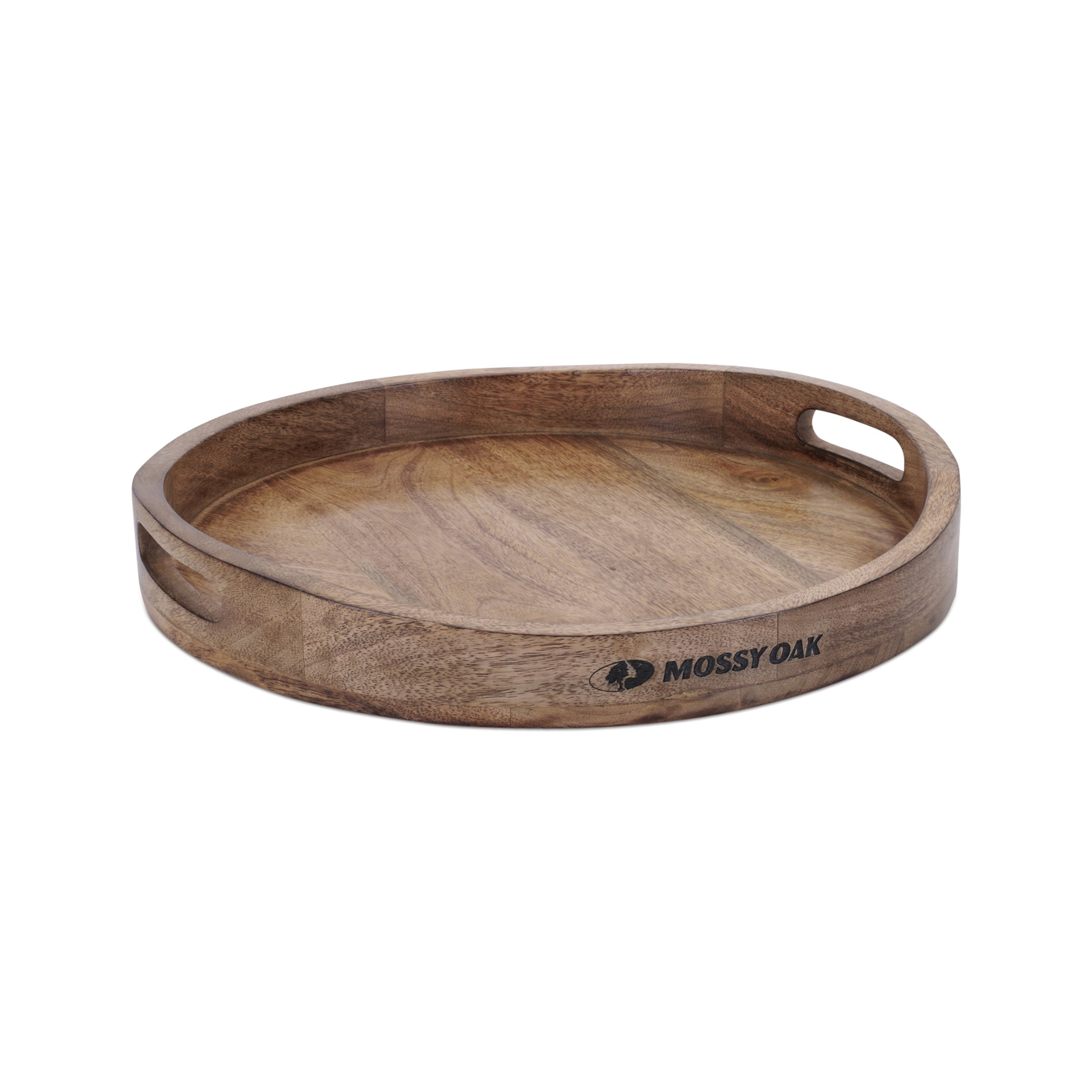 Mossy Oak Round Tray 16"D x 2.5"H Wood