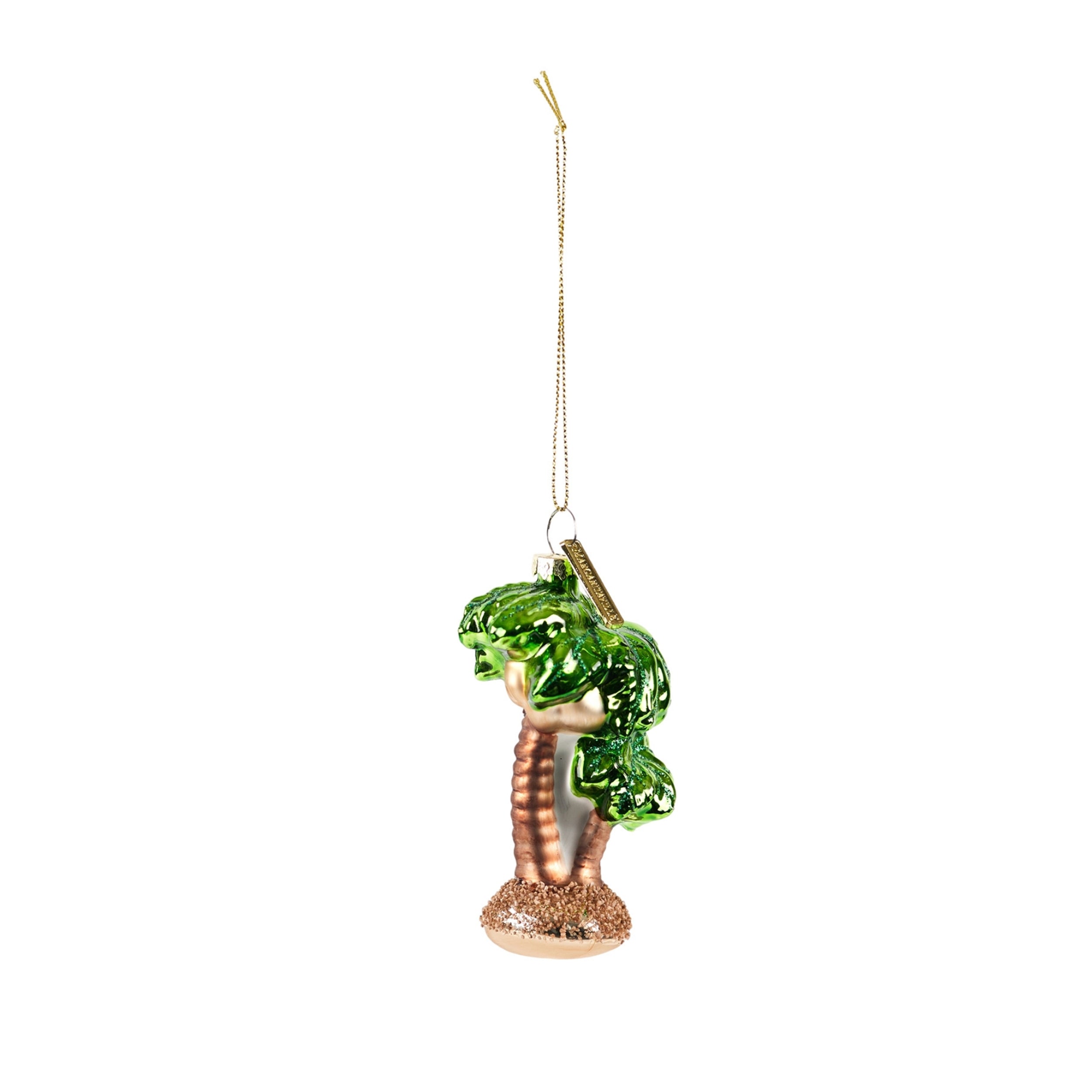 Margaritaville Palm Tree Ornament 4.25”H Glass