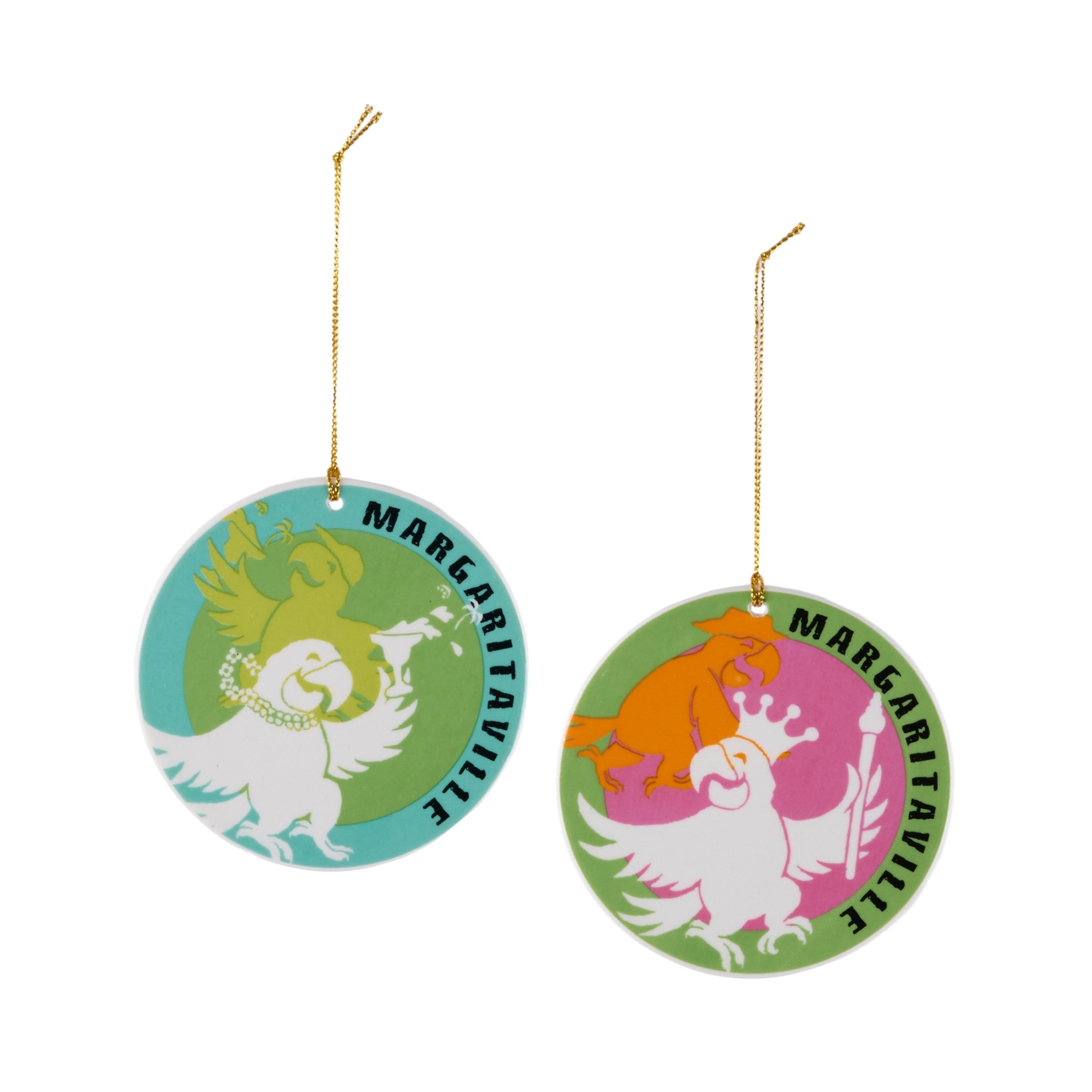 Margaritaville Ornament (Box of 4) 3.75”D Porcelain