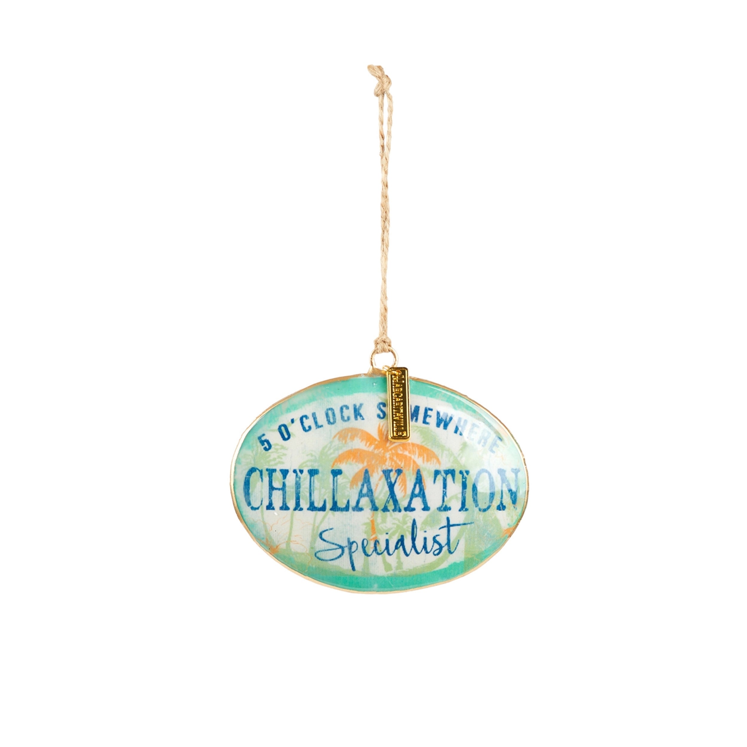 Margaritaville Chillaxation Ornament (Box of 4) 3.5”H Iron
