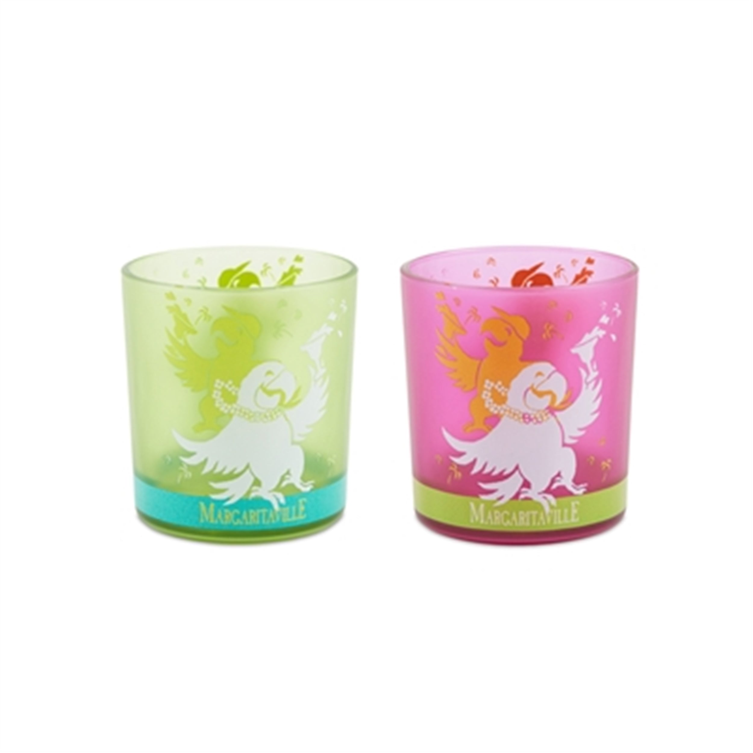 Margaritaville Votive Holder (Set of 4) 3"D x 3"H Glass