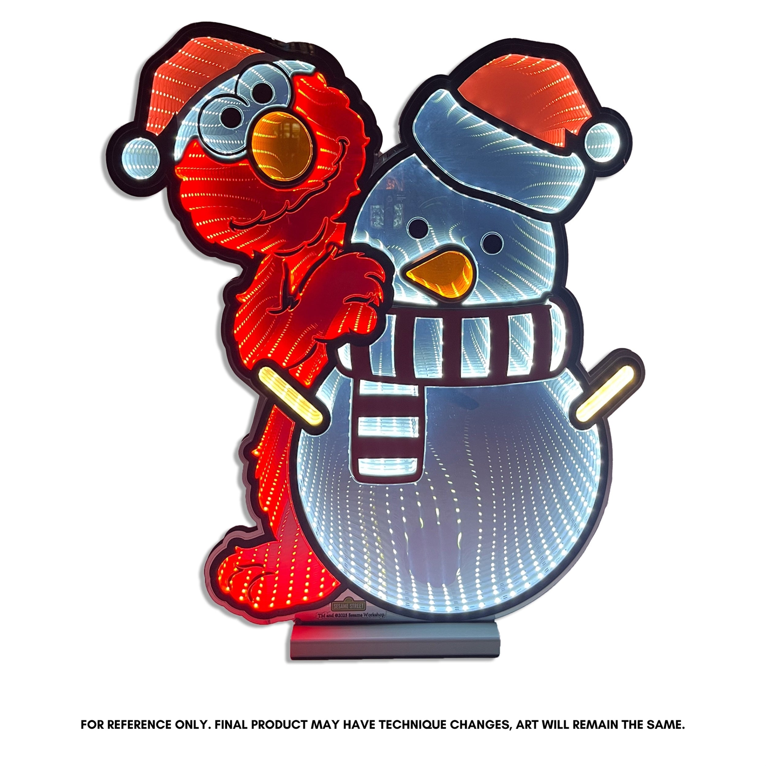 Sesame Street Elmo with Snowman Ekkolight 23”H Arylic UL Plug