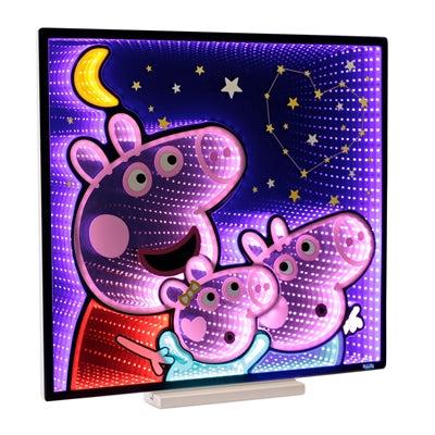 Hasbro Peppa Pig w/Brother Ekkolight 22.5”H Acrylic UL Plug