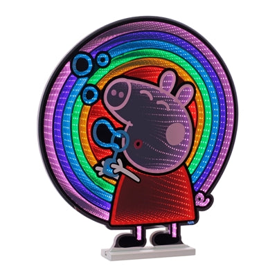 Hasbro Peppa Pig w/Bubbles Ekkolight 25”H Acrylic UL Plug