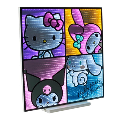 Hello Kitty & Friends Grid Ekkolight 23.5”H Acrylic UL Plug