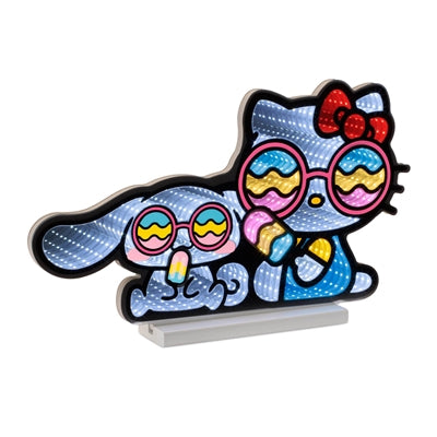 Hello Kitty & Friend w/Ice Cream 11”H Acrylic UL Plug