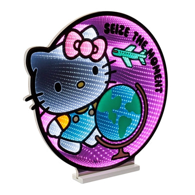 Hello Kitty w/Globe Ekkolight 22.75”H Acrylic UL Plug